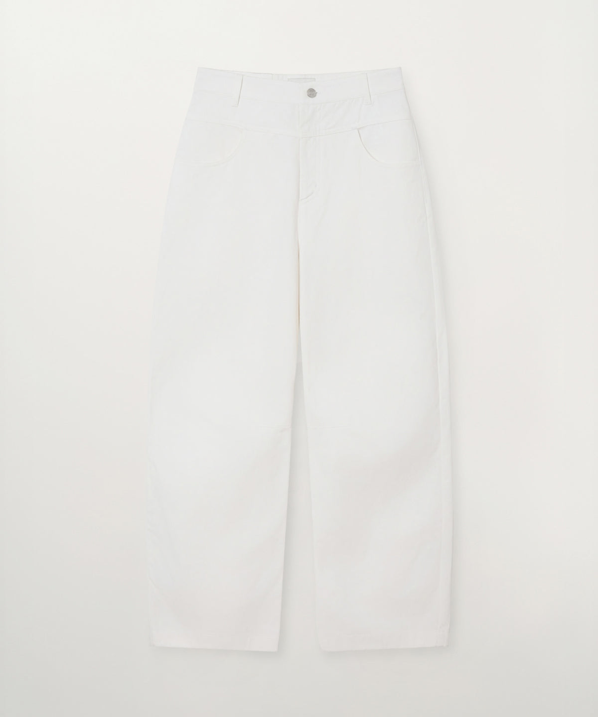 Satur (W) Cotton Curved Pants - White