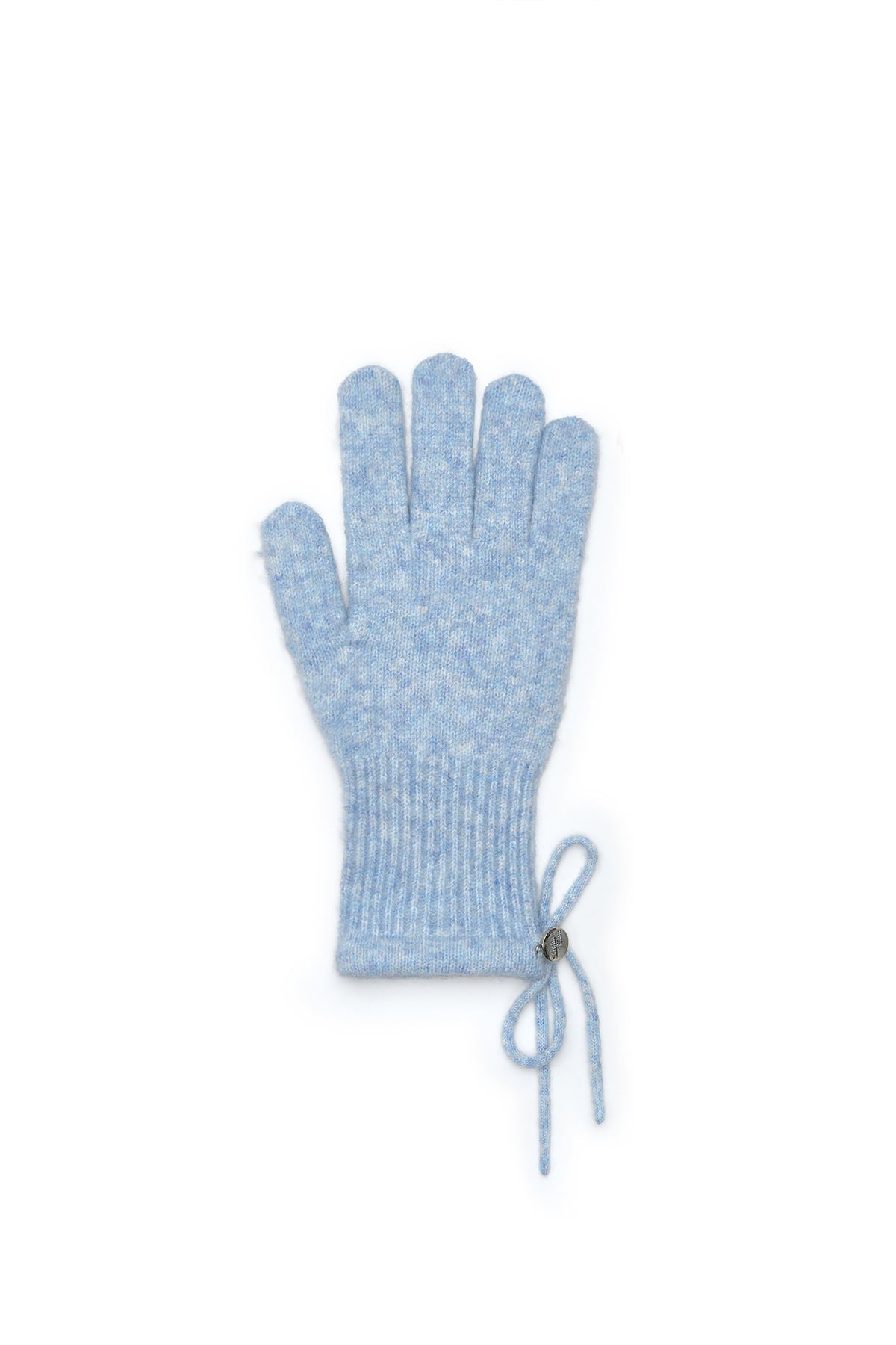 Matinkim Ribbon Finger Hole Gloves IN Light Blue