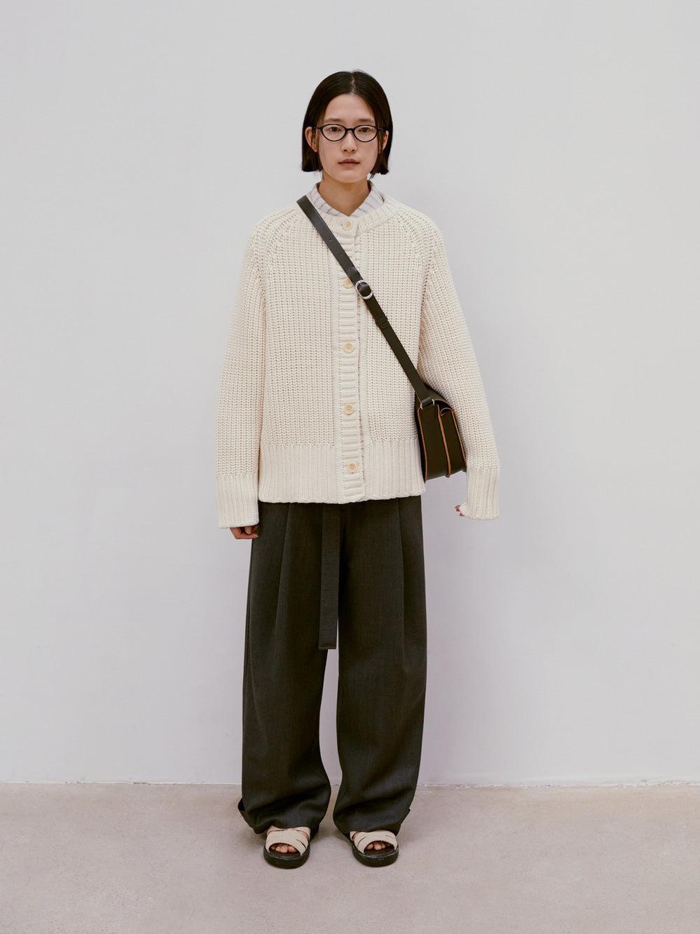 [low_classic] Chunky Rib Cardigan
Cream