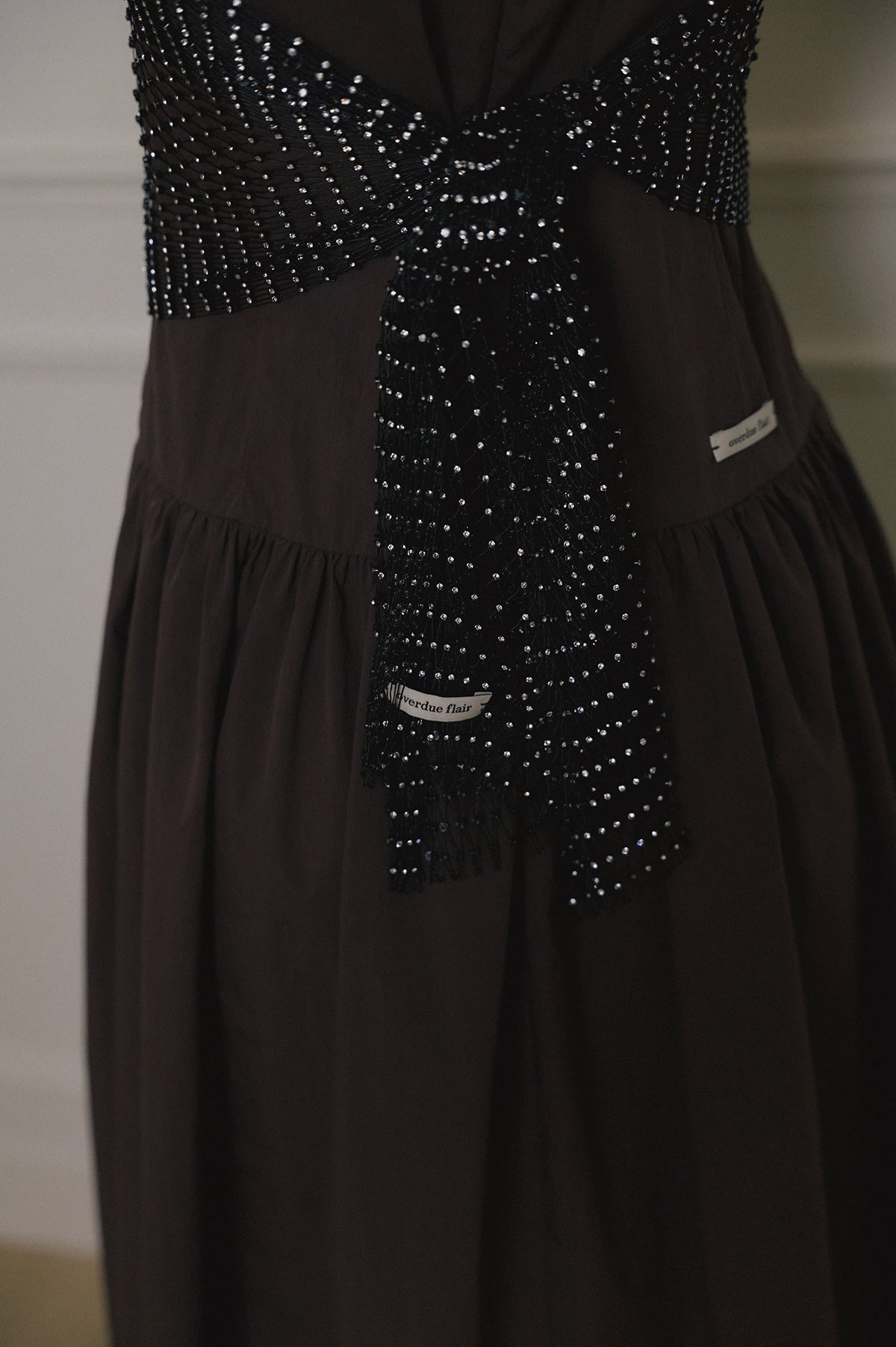 Overdueflair Cubic Net Scarf Black