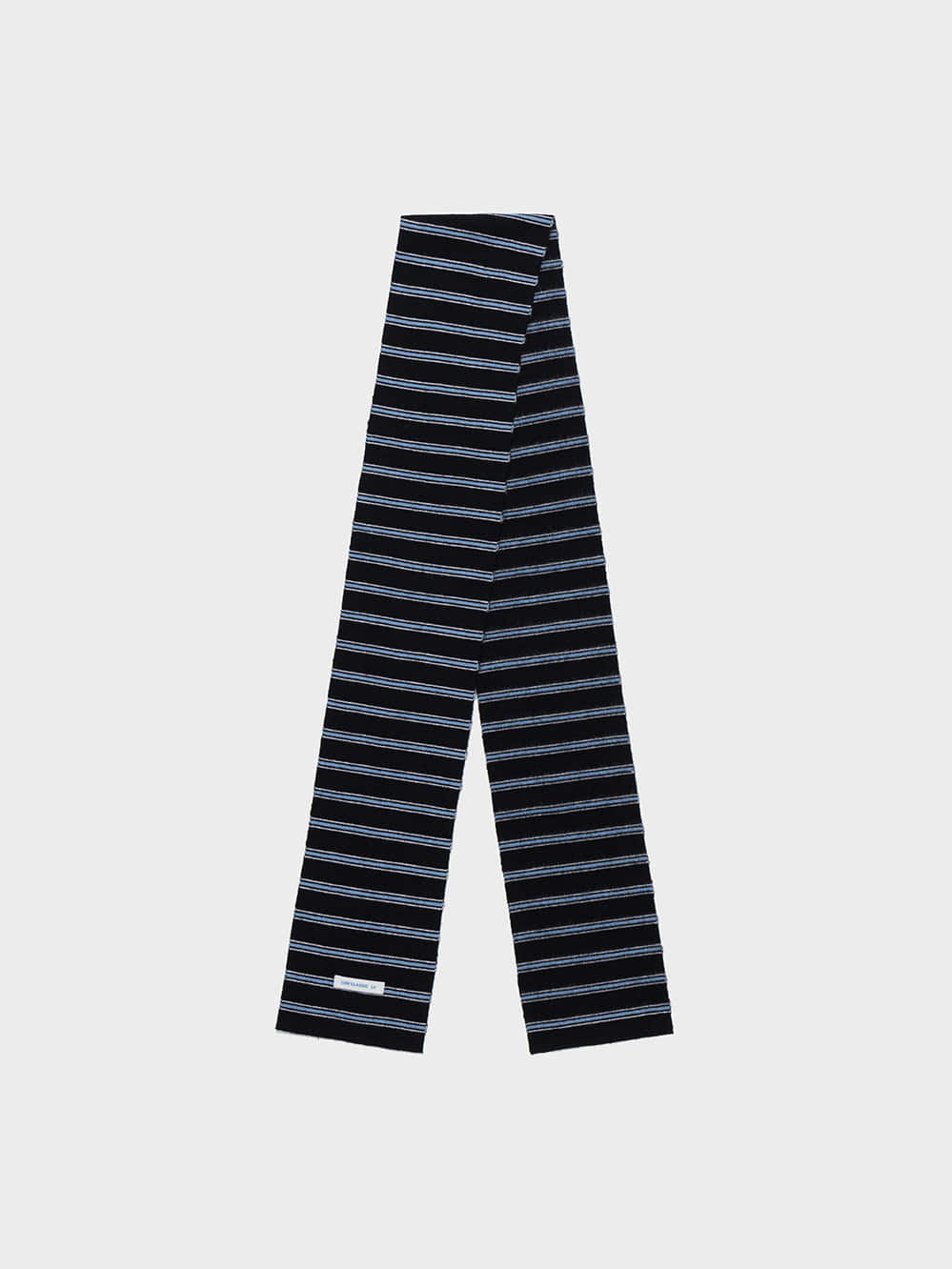 Low Classic Wool Cash Blend Striped Muffler Black