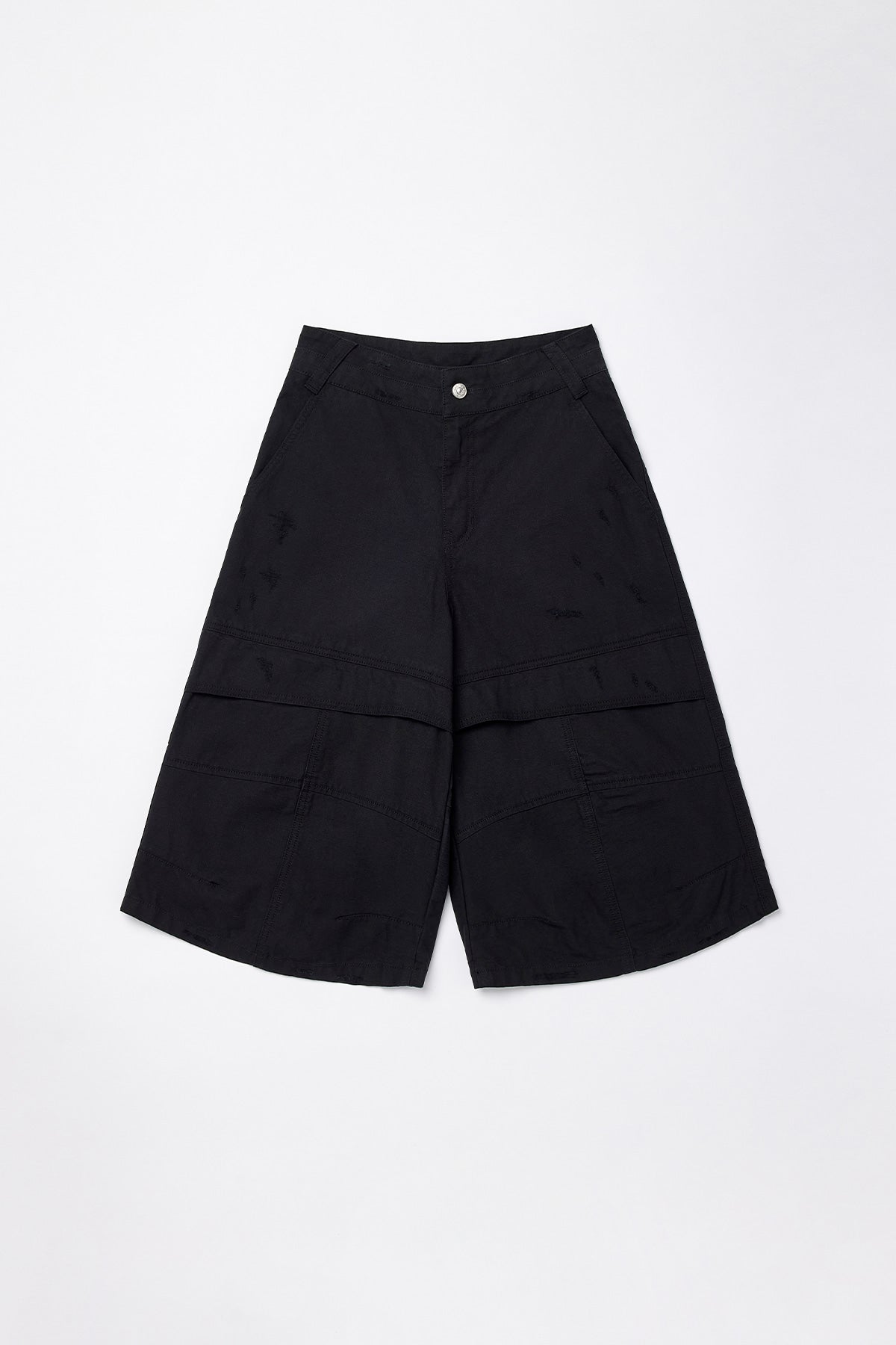 Matinkim Cotton Wide Bermuda Pants IN Black