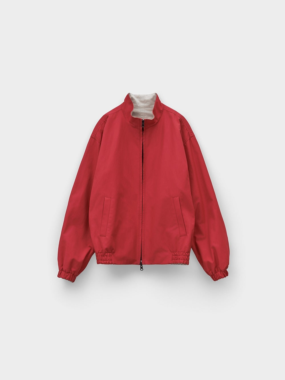 Low Classic Reversible Zip-Up Jumper Red