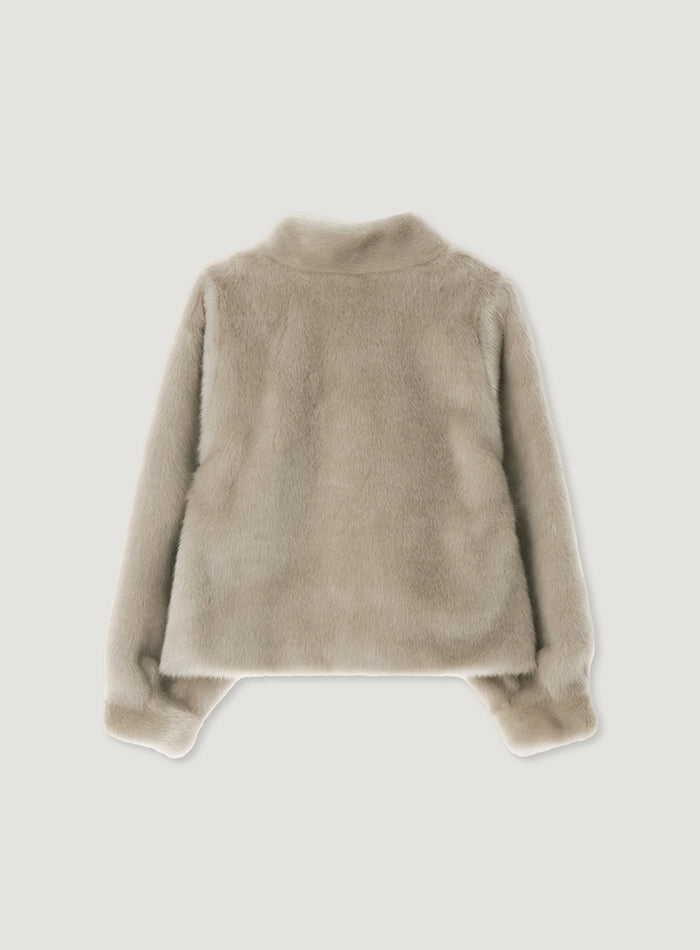 Mango Maniplease Ballen Fur Jacket