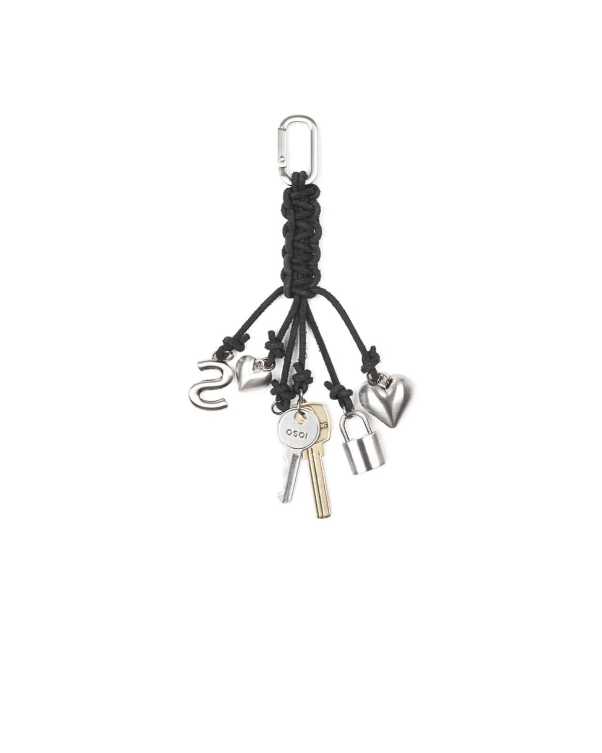 Osoi Rope Key Ring Charcoal