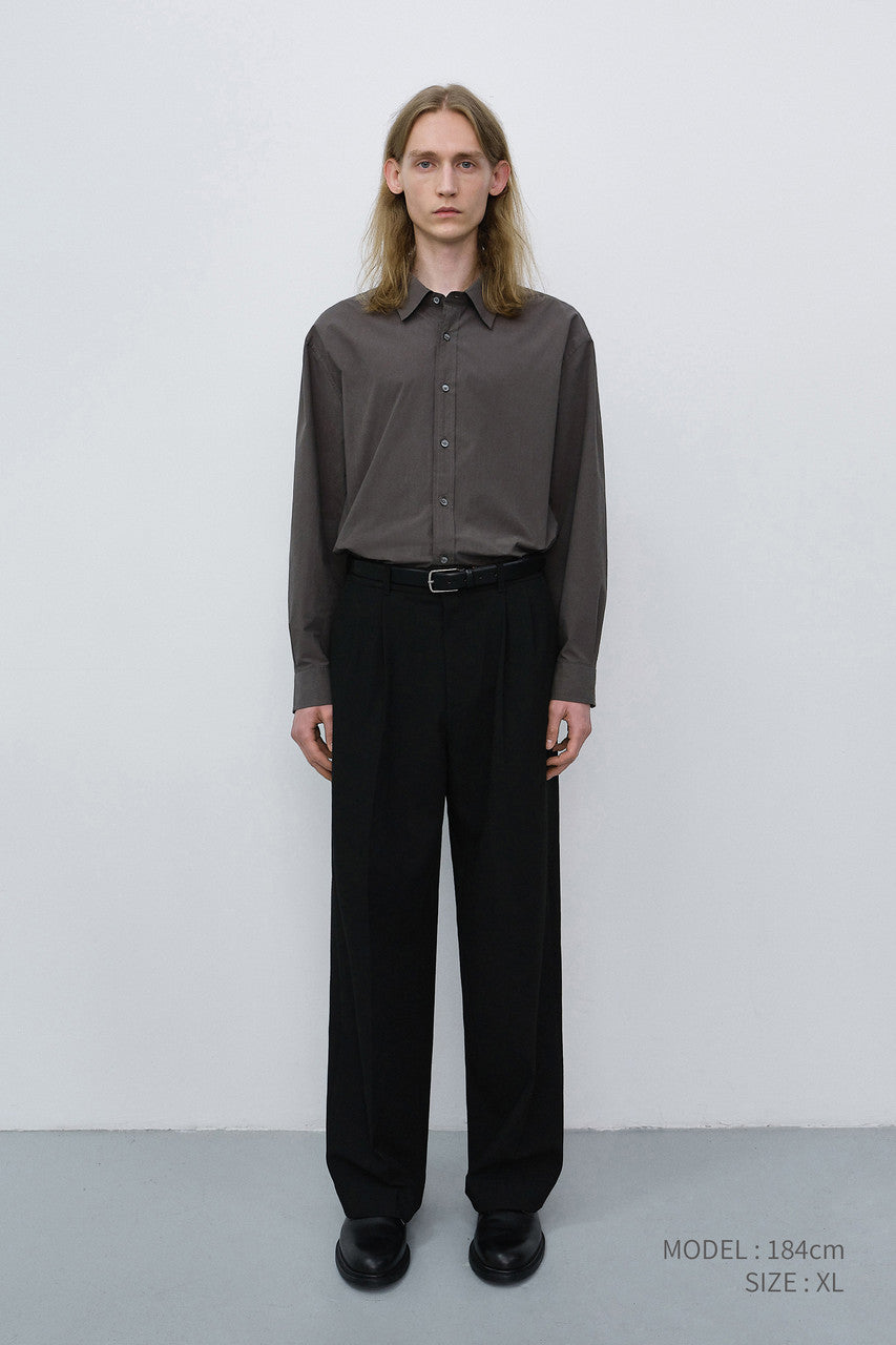 Dunst Unisex Refined Cotton Shirt Mushroom