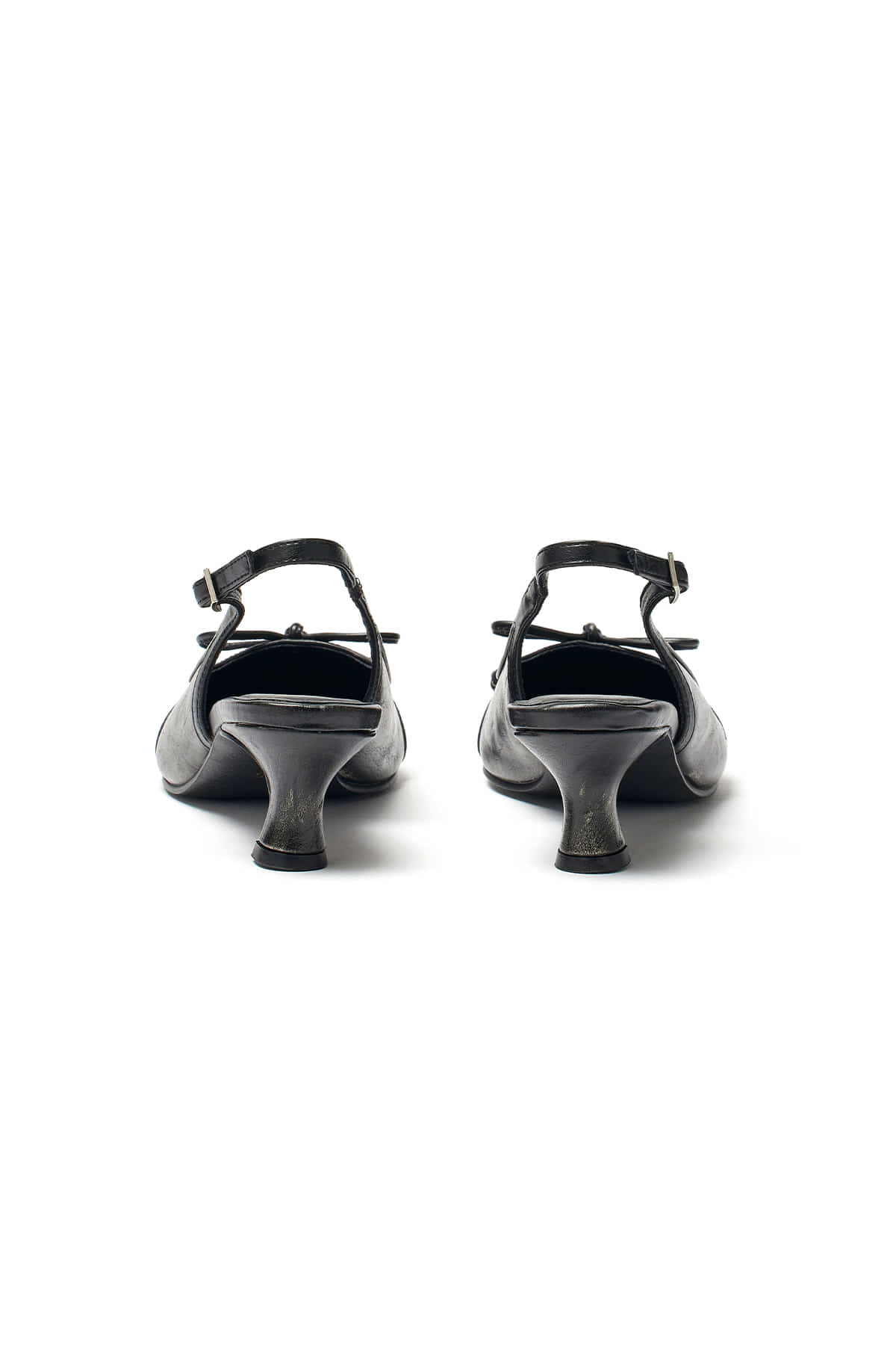 Matinkim Matin Ribbon Sling Back Heels IN Black