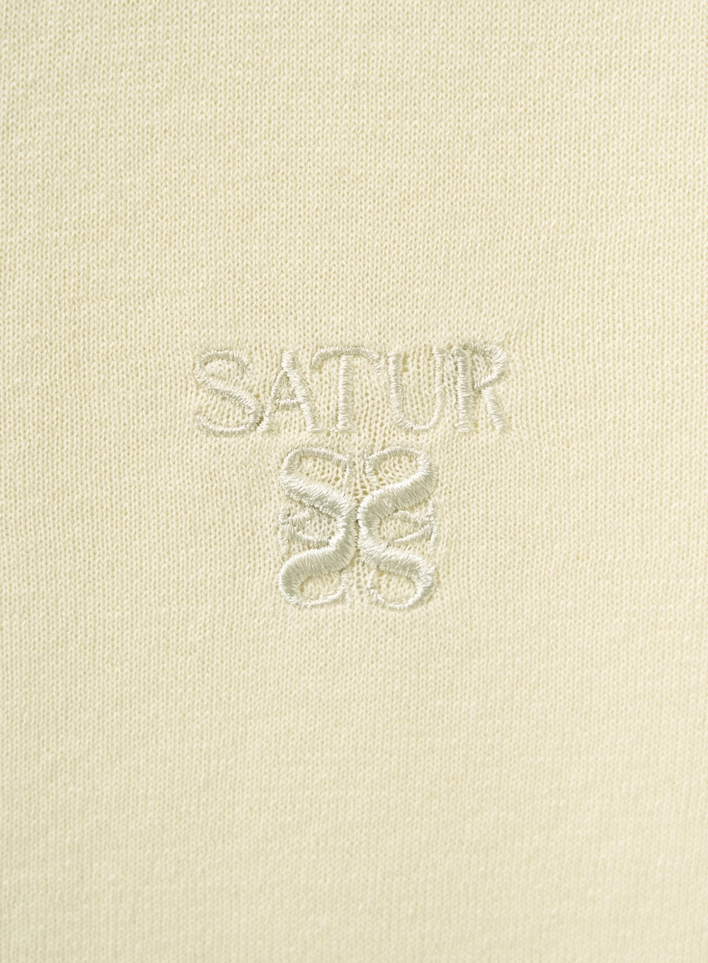 [satur] (W) Light Weight Collar Half Cardigan - Cream