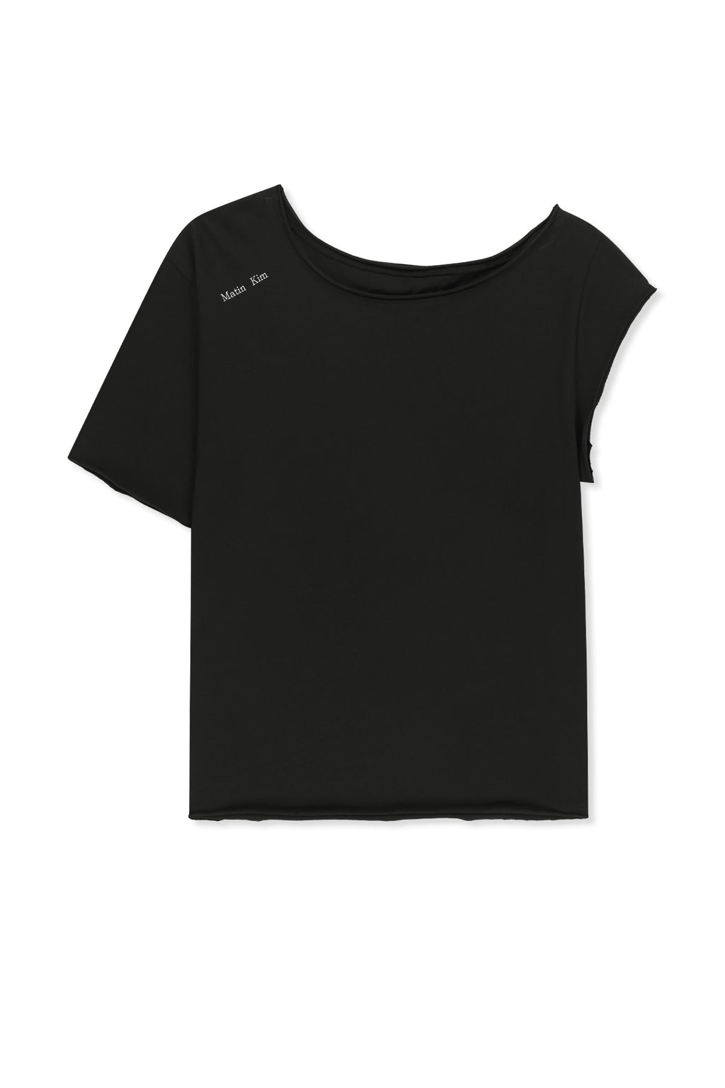 Matinkim Asymmetric Off Shoulder Top IN Black