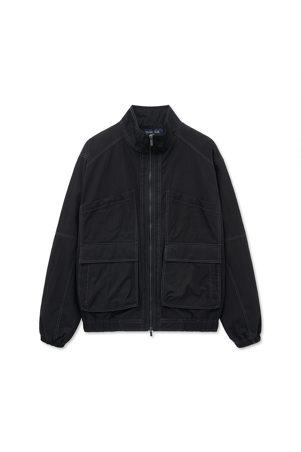 Matinkim Utility Bomber Jumper For Men IN Black