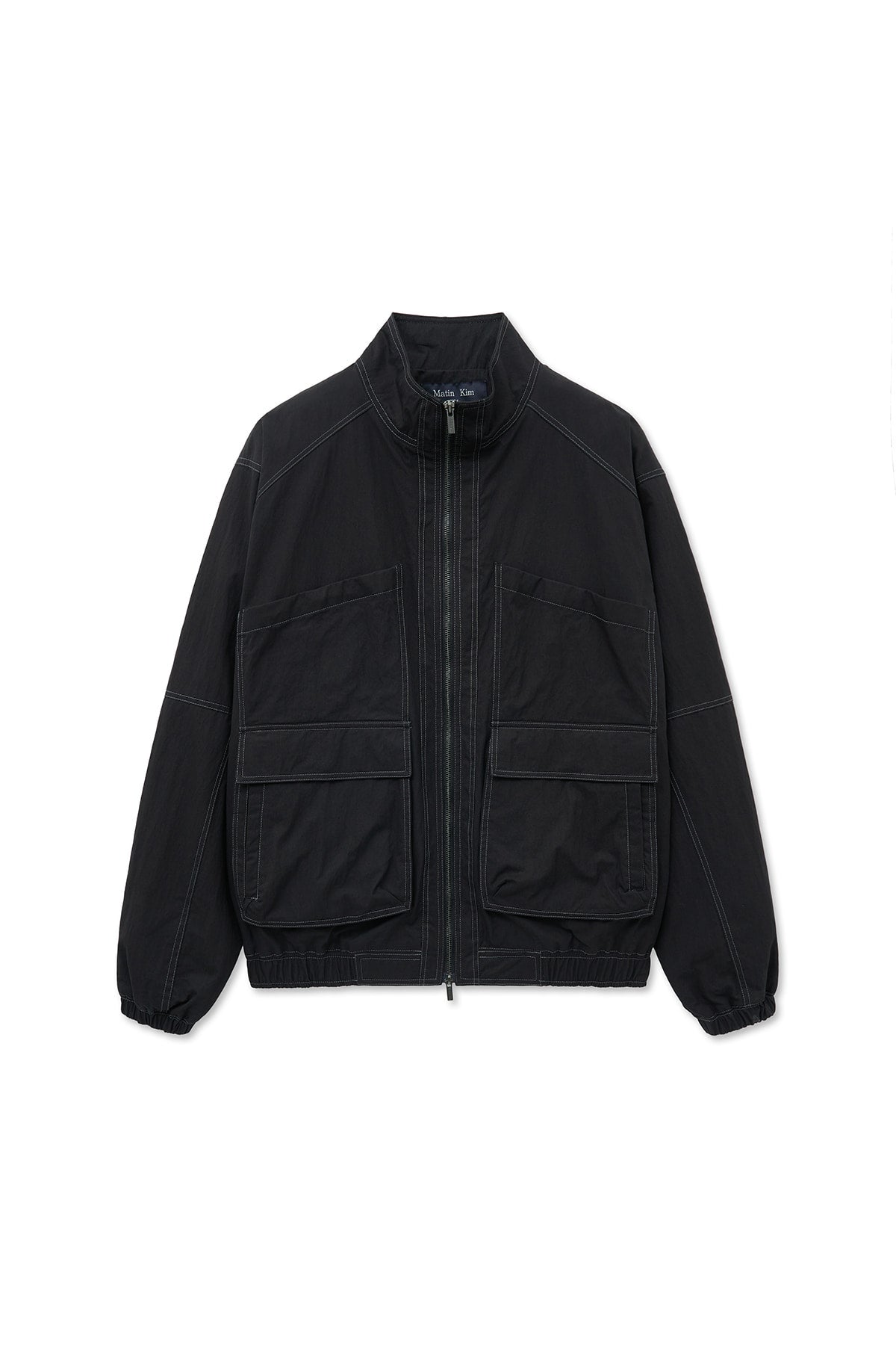 Matinkim Utility Bomber Jumper For Men IN Black