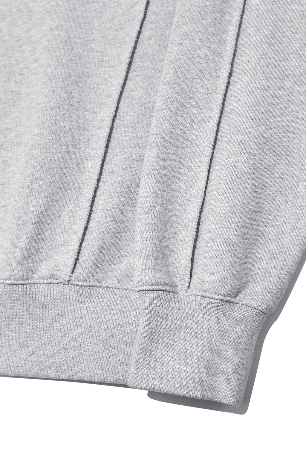 [matinkim] BACK LOGO HALF ZIP SWEATSHIRT FOR MEN IN GREY