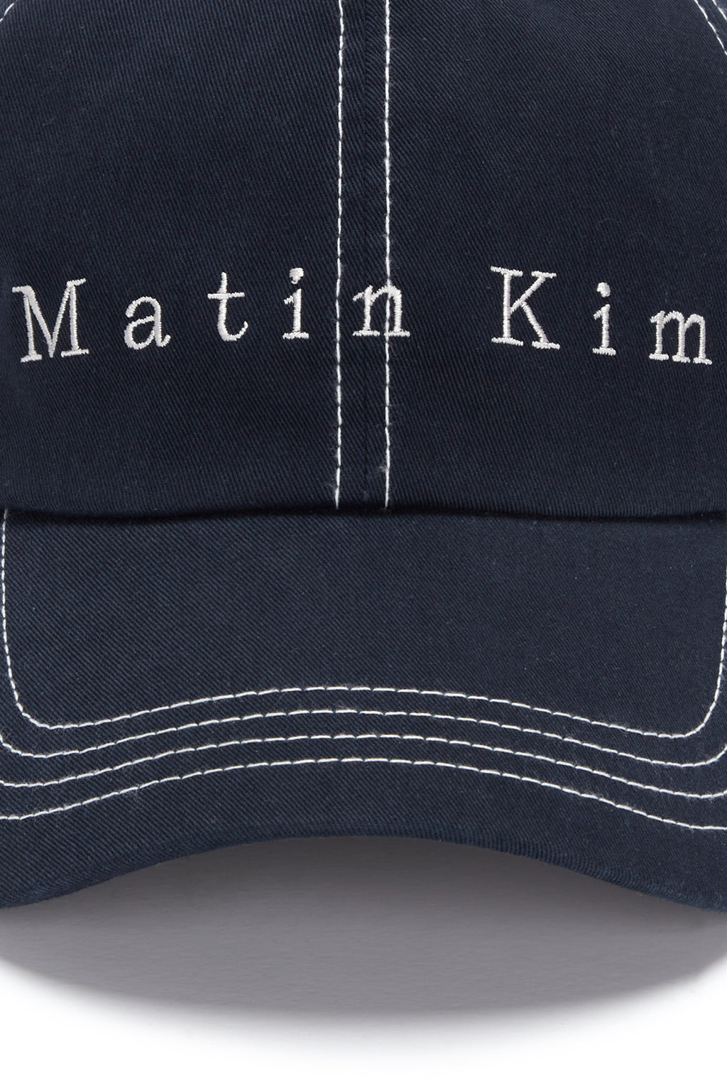 [matinkim] MATIN STITCH BALL CAP IN NAVY