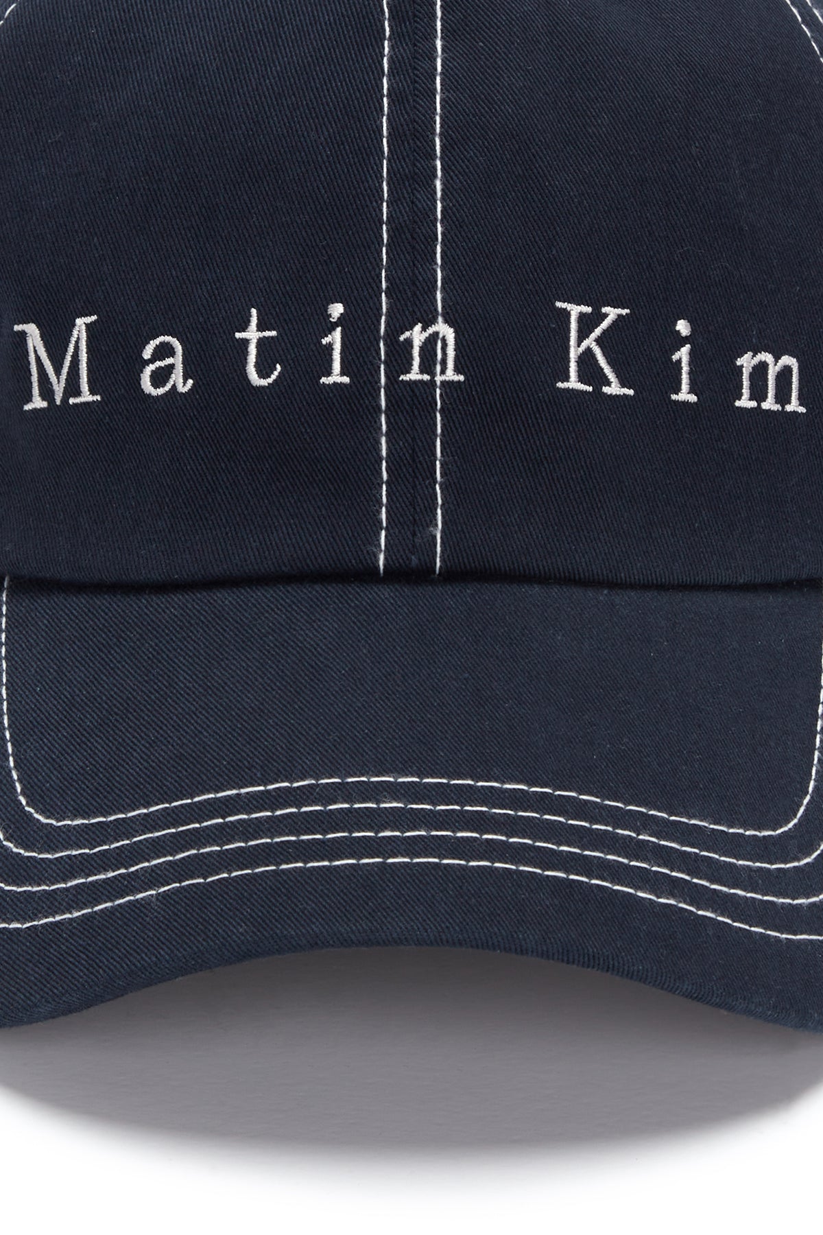 [matinkim] MATIN STITCH BALL CAP IN NAVY