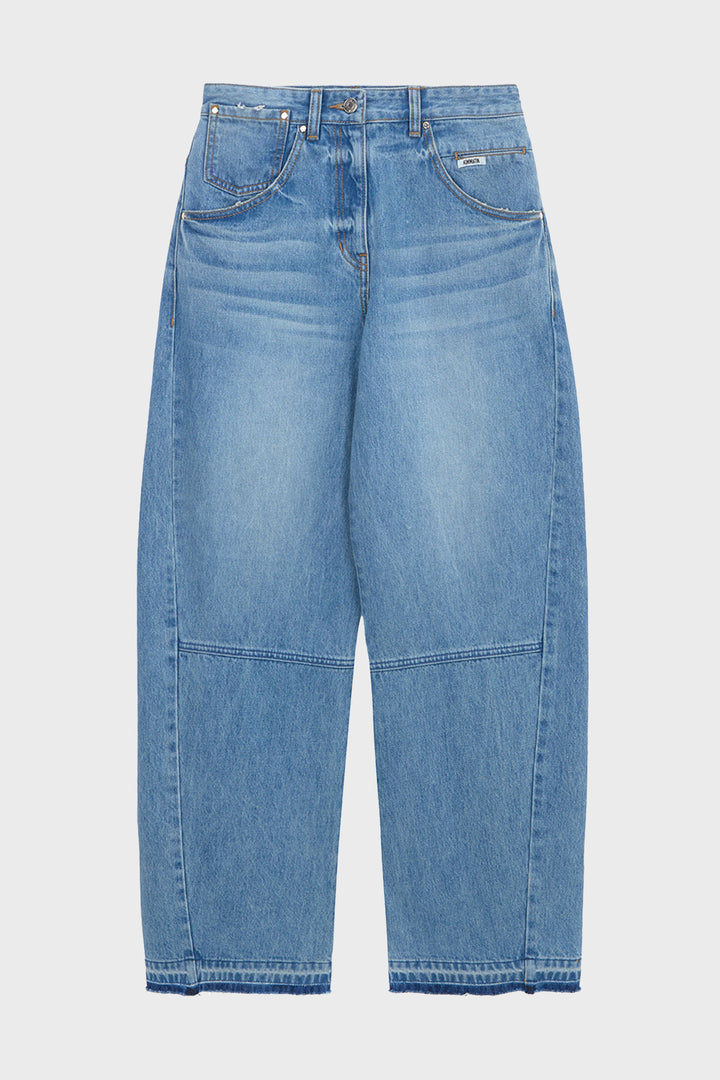 Matinkim Twisted Seam Denim Pants IN Blue