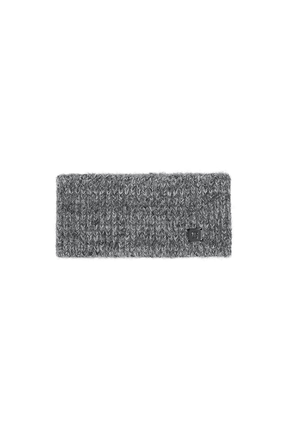 Treemingbird Fluffy Mixed Knit Hairband Charcoal