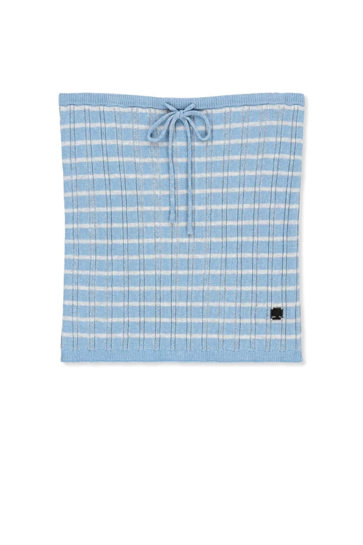 Matinkim Stripe Knit Tube Top IN Light Blue