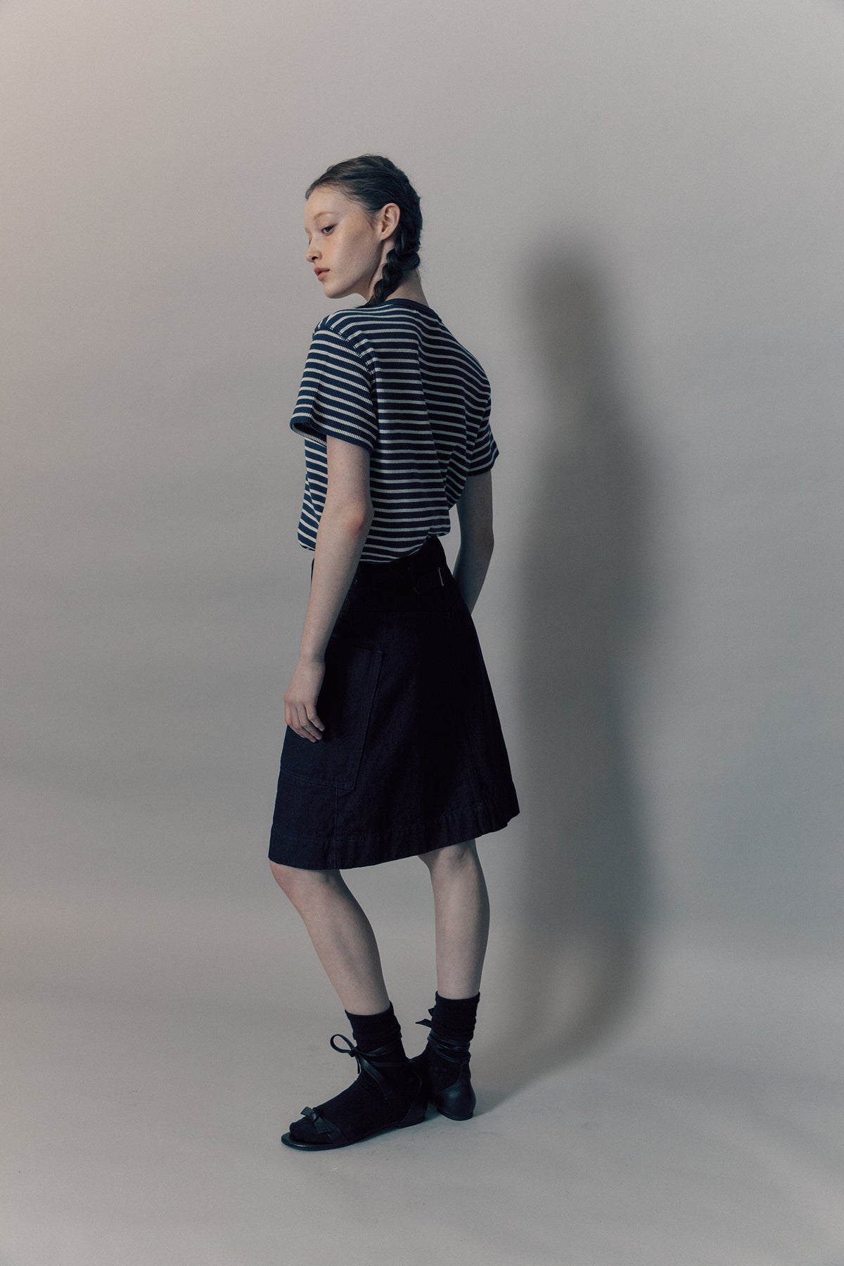 Nothing Written Penico stripe t-shirt (Navy)