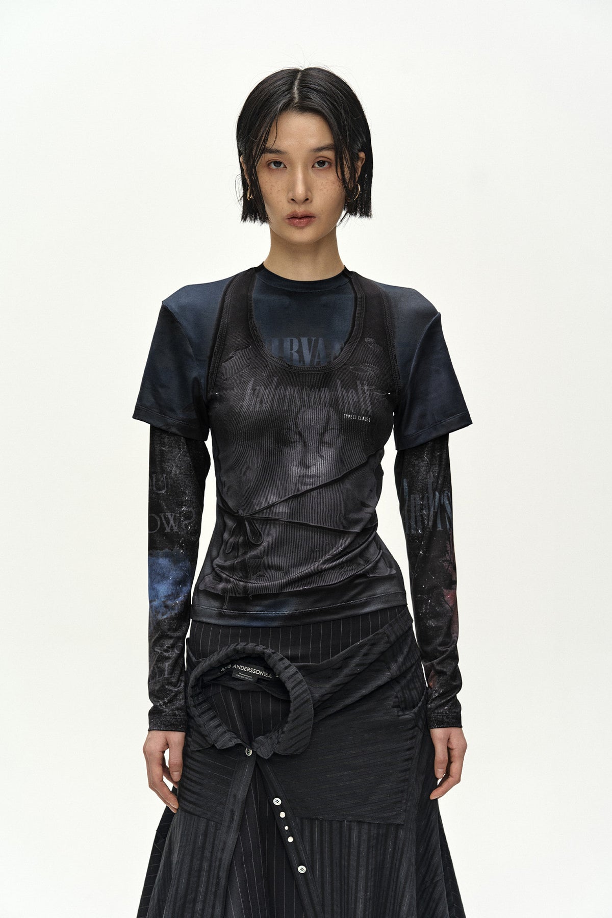 Andersson Bell Sue Wrapped Shirt Asymmetric Skirt