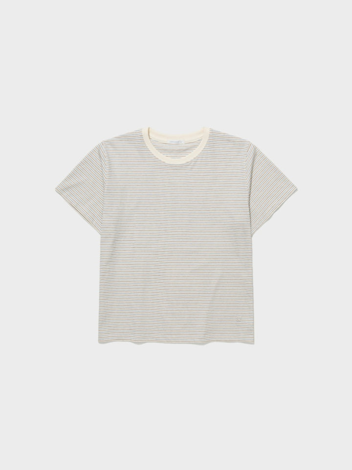 Low Classic Lc Striped Basic Tee Ivory