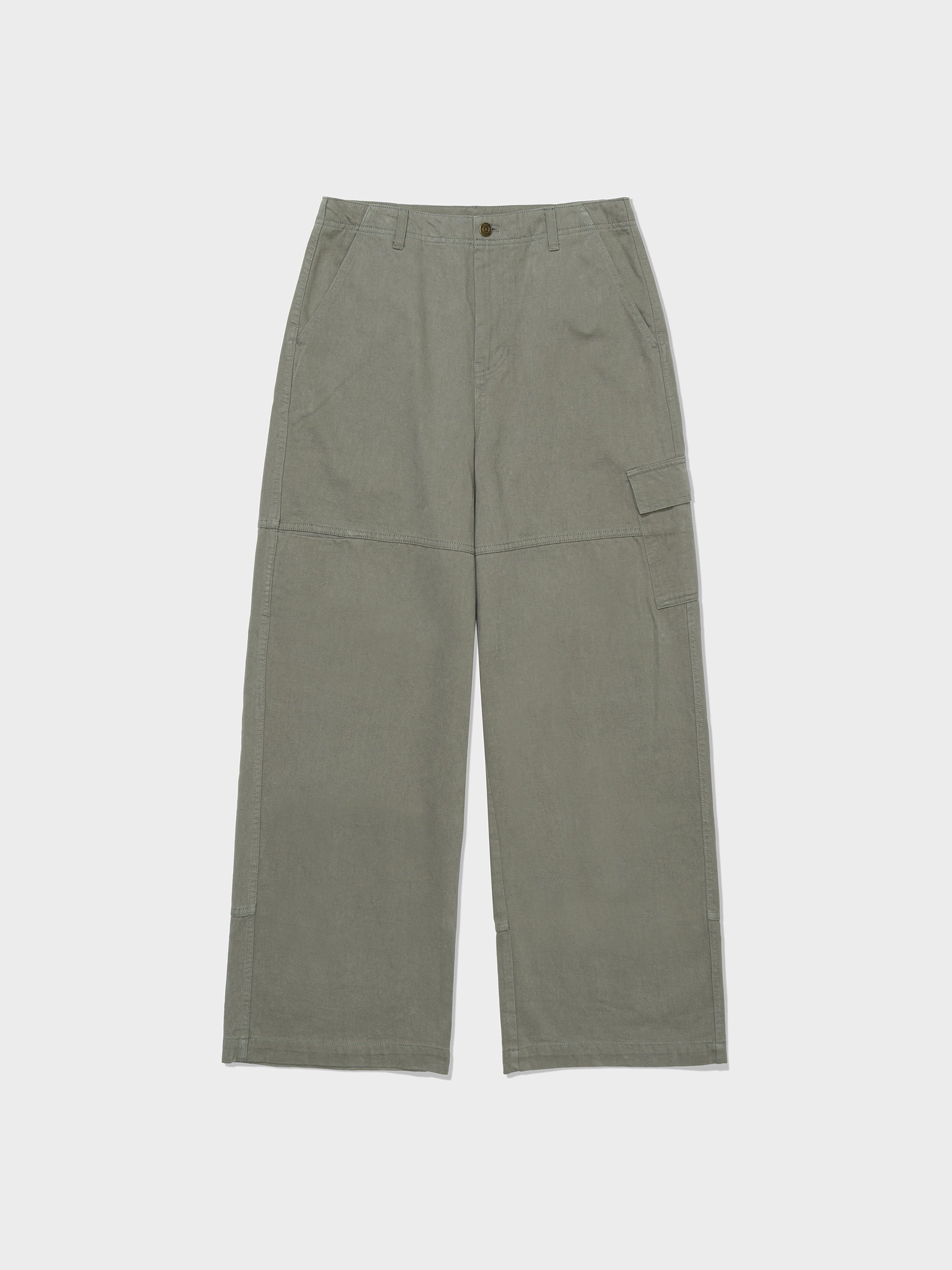 Low Classic Peach Skin Cargo Pants Khaki Grey