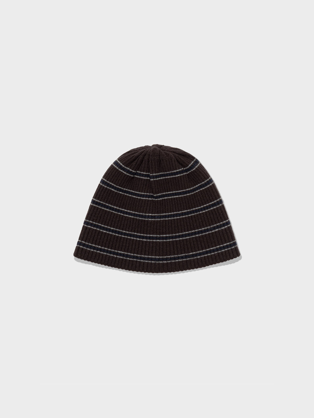 Low Classic Wool Cash Blend Striped Beanie Brown