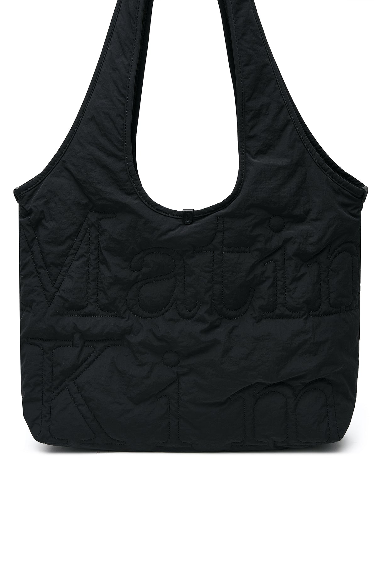 [matinkim] MATIN LOGO QUILTING ECOBAG IN BLACK