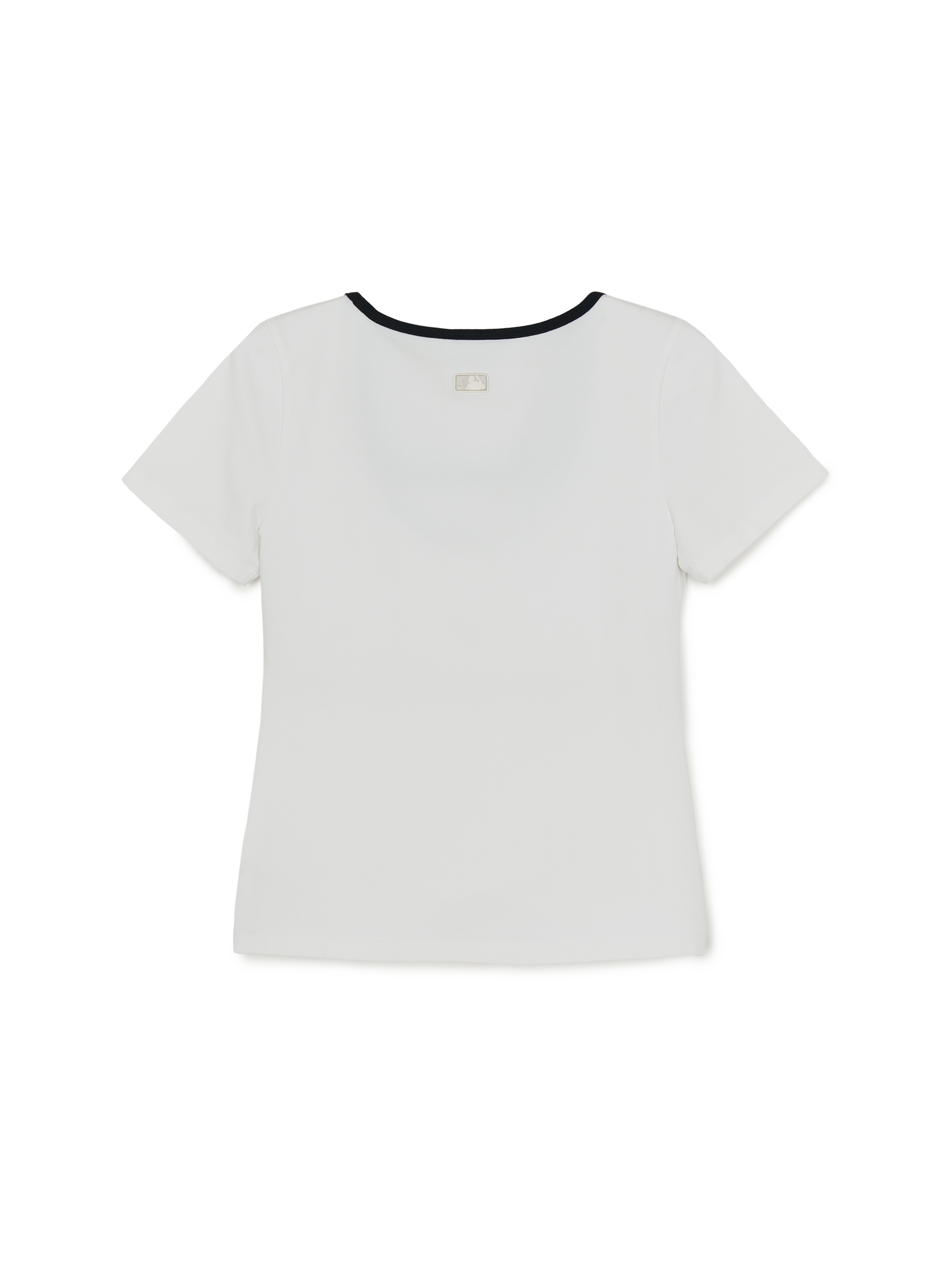 MLB Korea Women's Basic Square Neck Slim Fit T-shirt