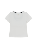 MLB Korea Women's Basic Square Neck Slim Fit T-shirt