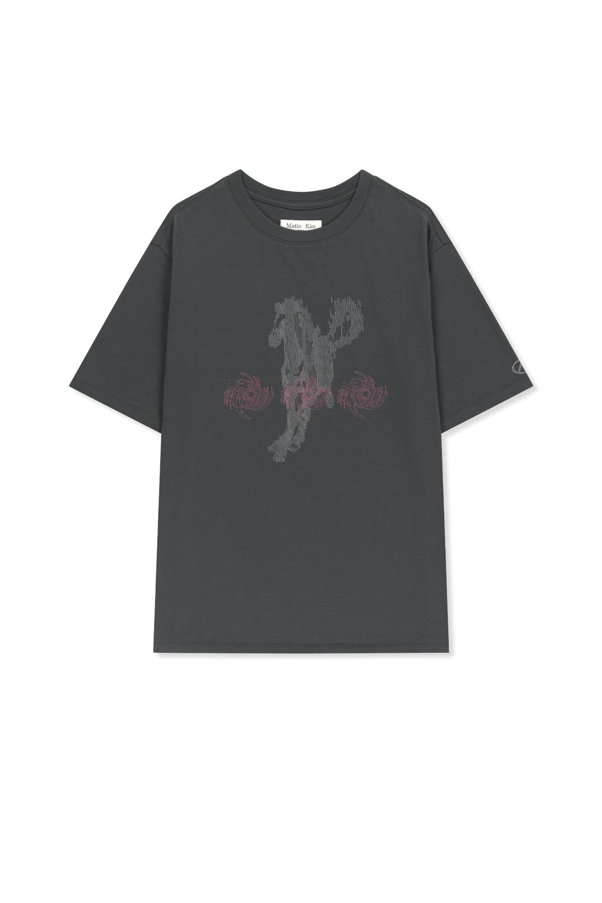 Matinkim Matin Pace Sprint Graffiti Top IN Charcoal