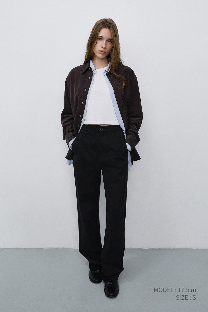 Dunst Straight Chino Slacks Black