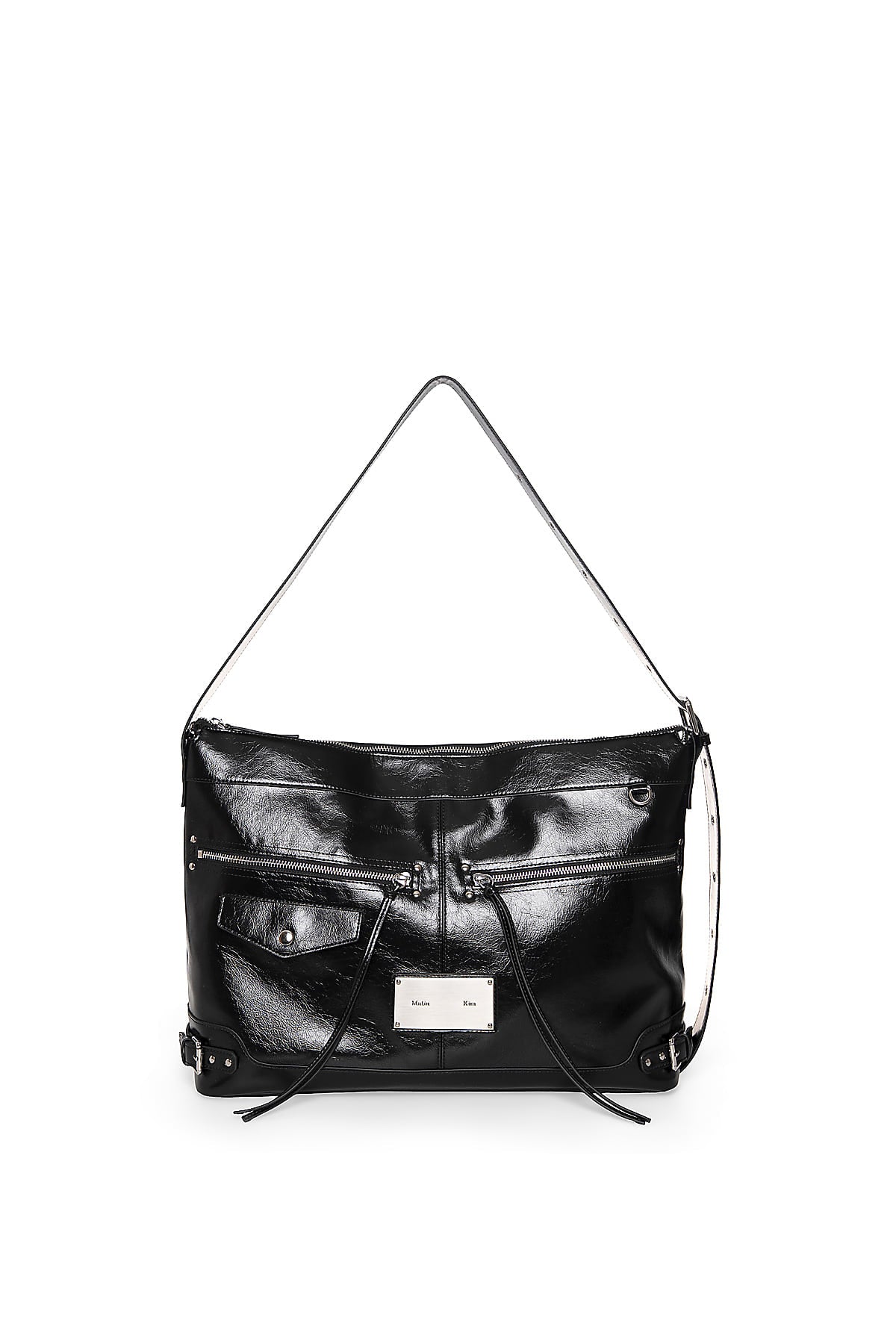 Matinkim Side Buckle Biker Big Bag IN Black