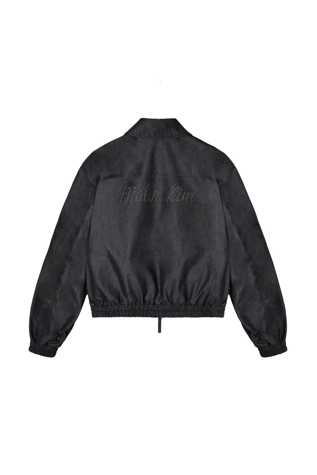 Matinkim Western Detail Denim Like Blouson IN Black