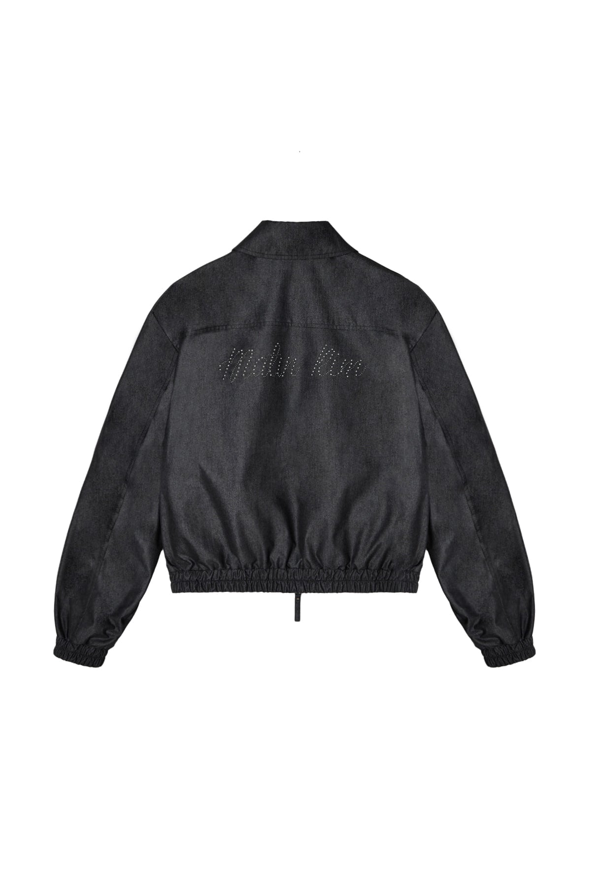 Matinkim Western Detail Denim Like Blouson IN Black