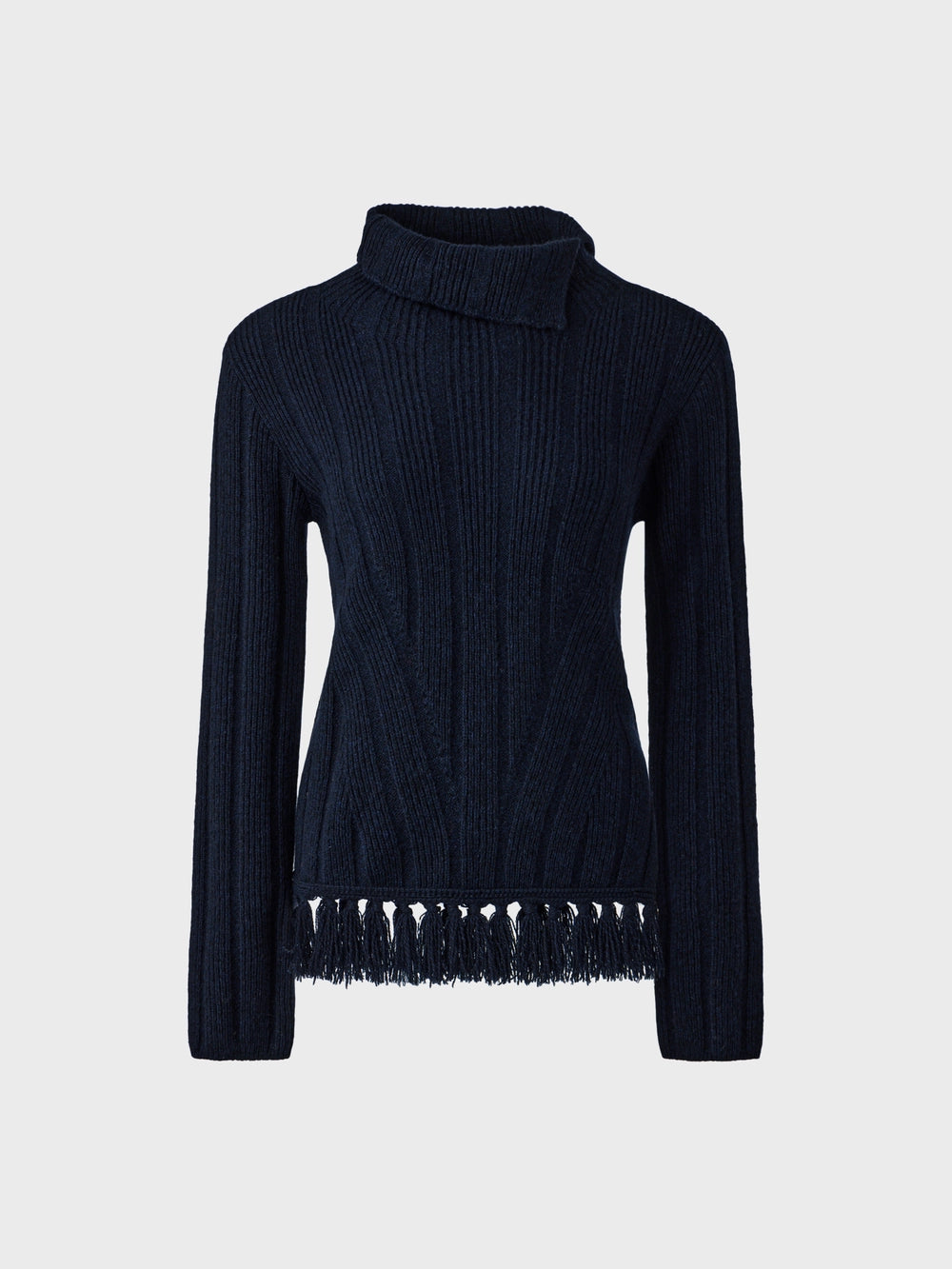 EENK Funnel Neck Knitwear Top - Dark Navy