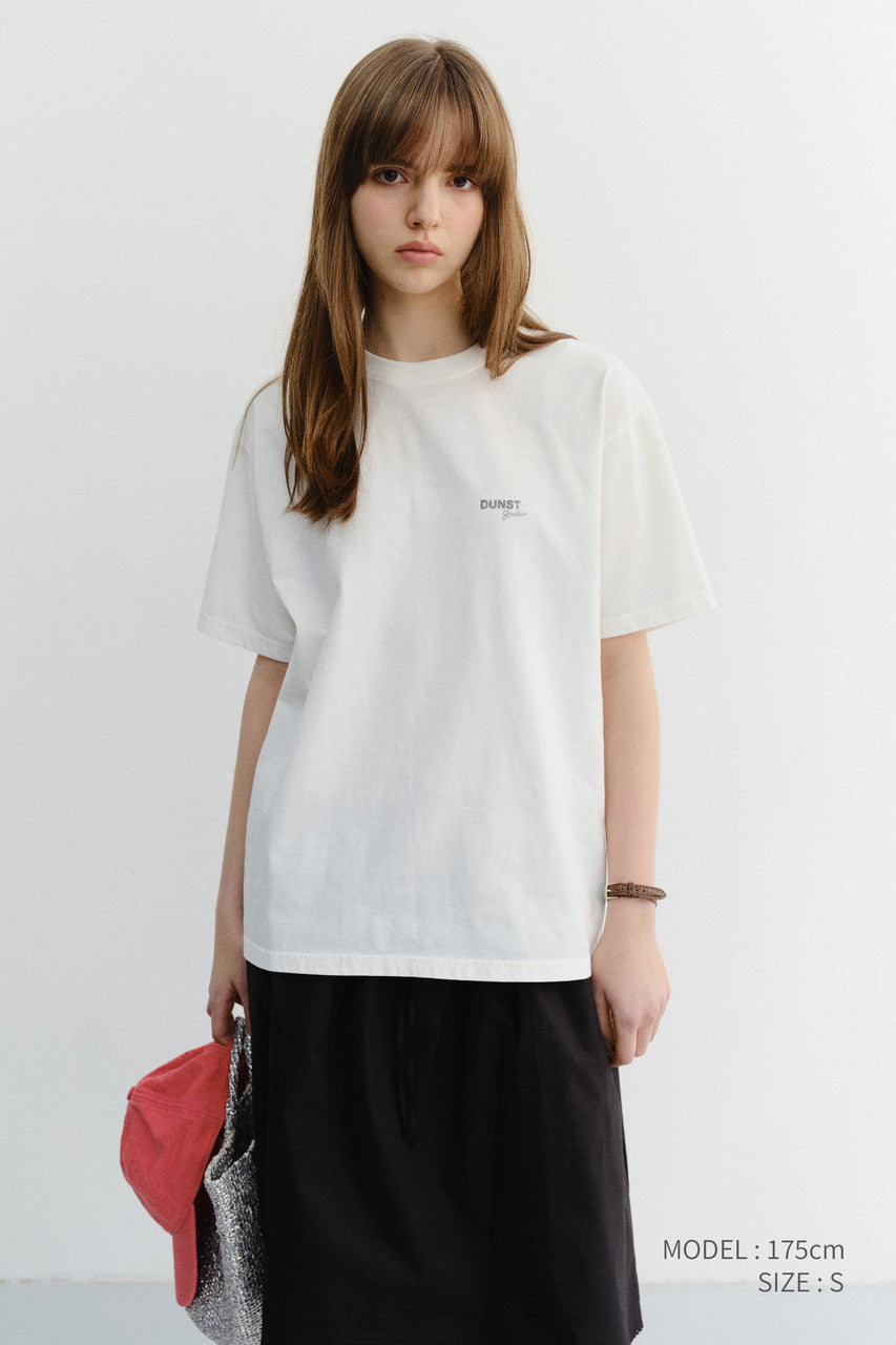 Dunst Unisex Garment Dyed T-Shirt Off White