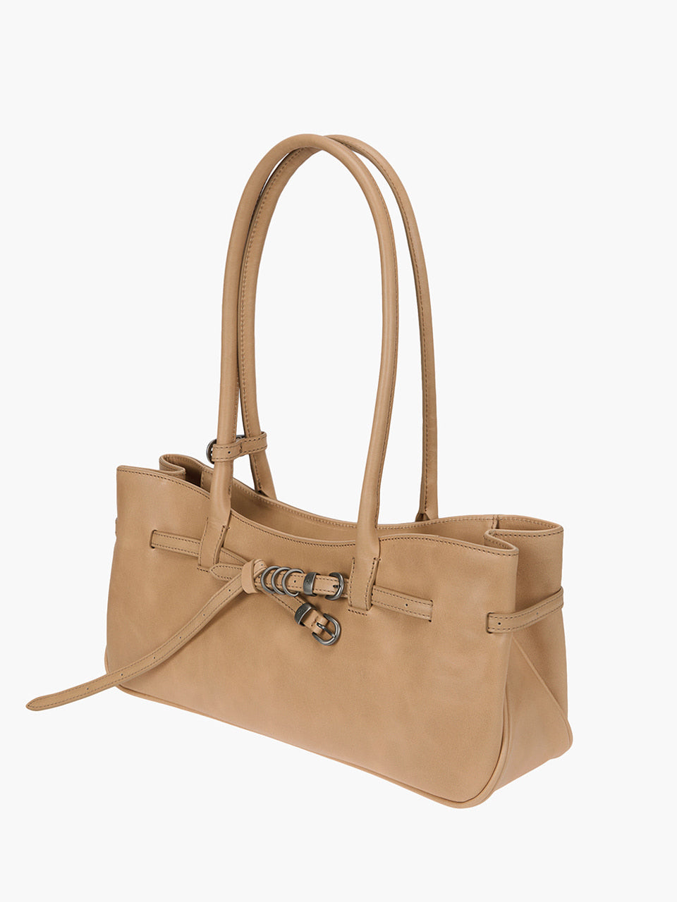 Margesherwood Grandma Used Shoulder Bag french beige pull-up