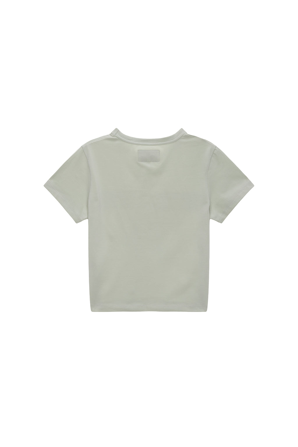 [matinkim] MATIN REVERSE PATCH LOGO CROP TOP IN LIGHT KHAKI