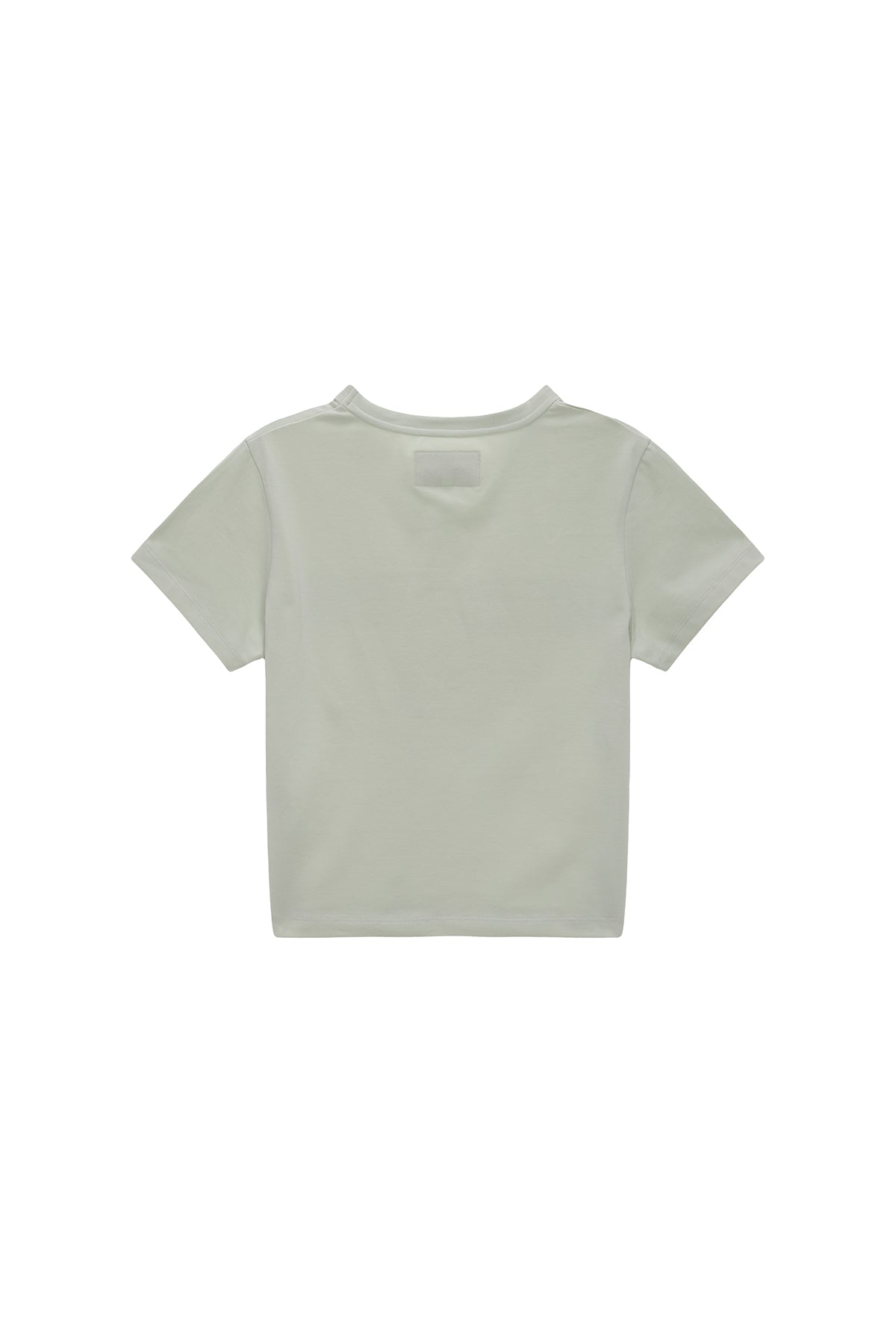 [matinkim] MATIN REVERSE PATCH LOGO CROP TOP IN LIGHT KHAKI
