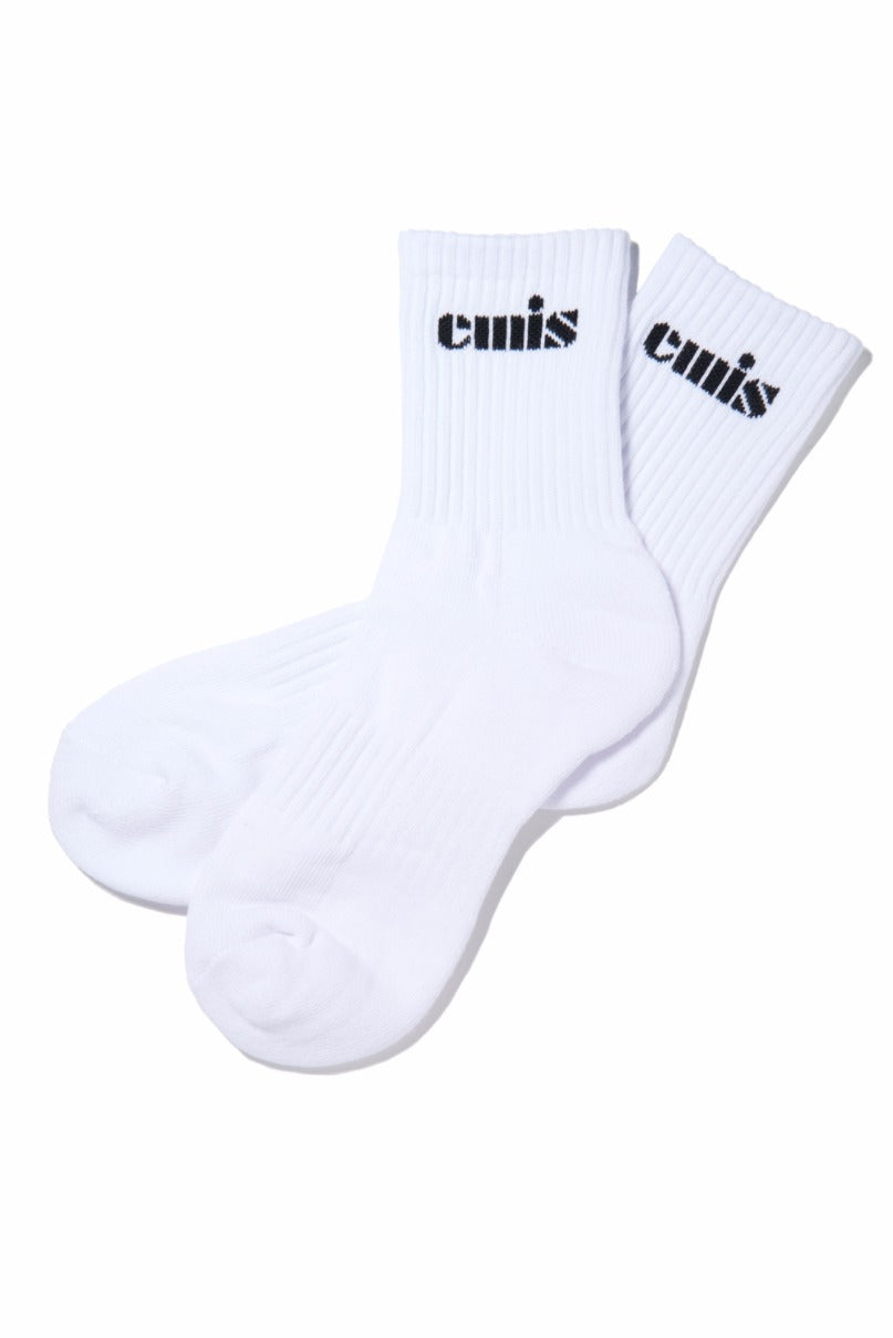 VINTAGE LOGO SOCKS-WHITE