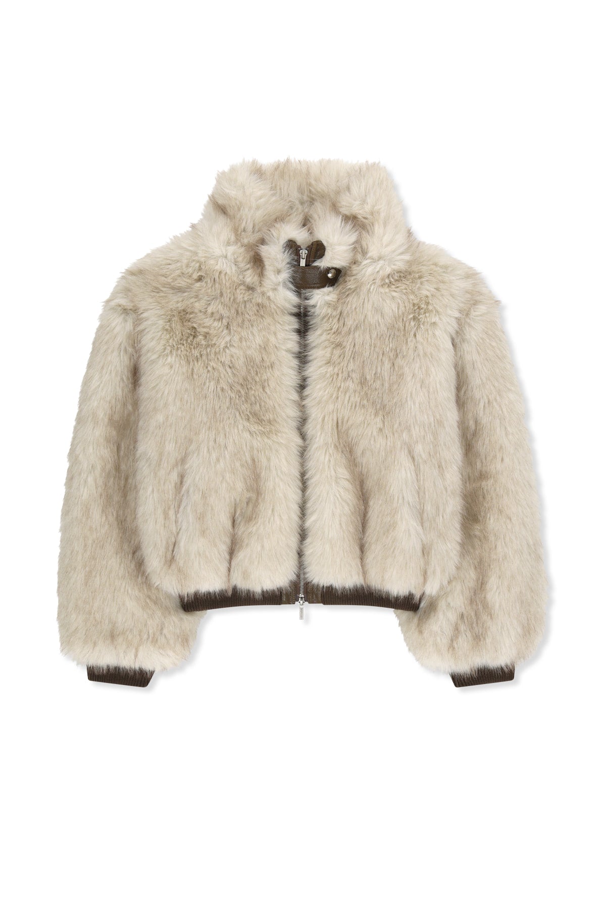 Matinkim Tab Detail Fur Jumper IN Ivory