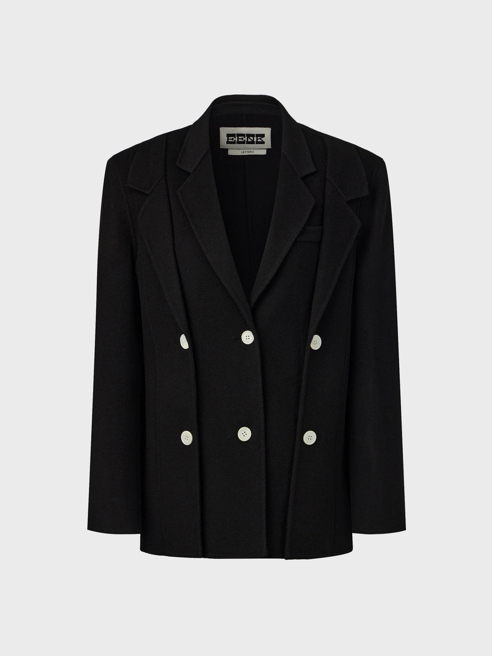 EENK Double Collar Jacket - Black