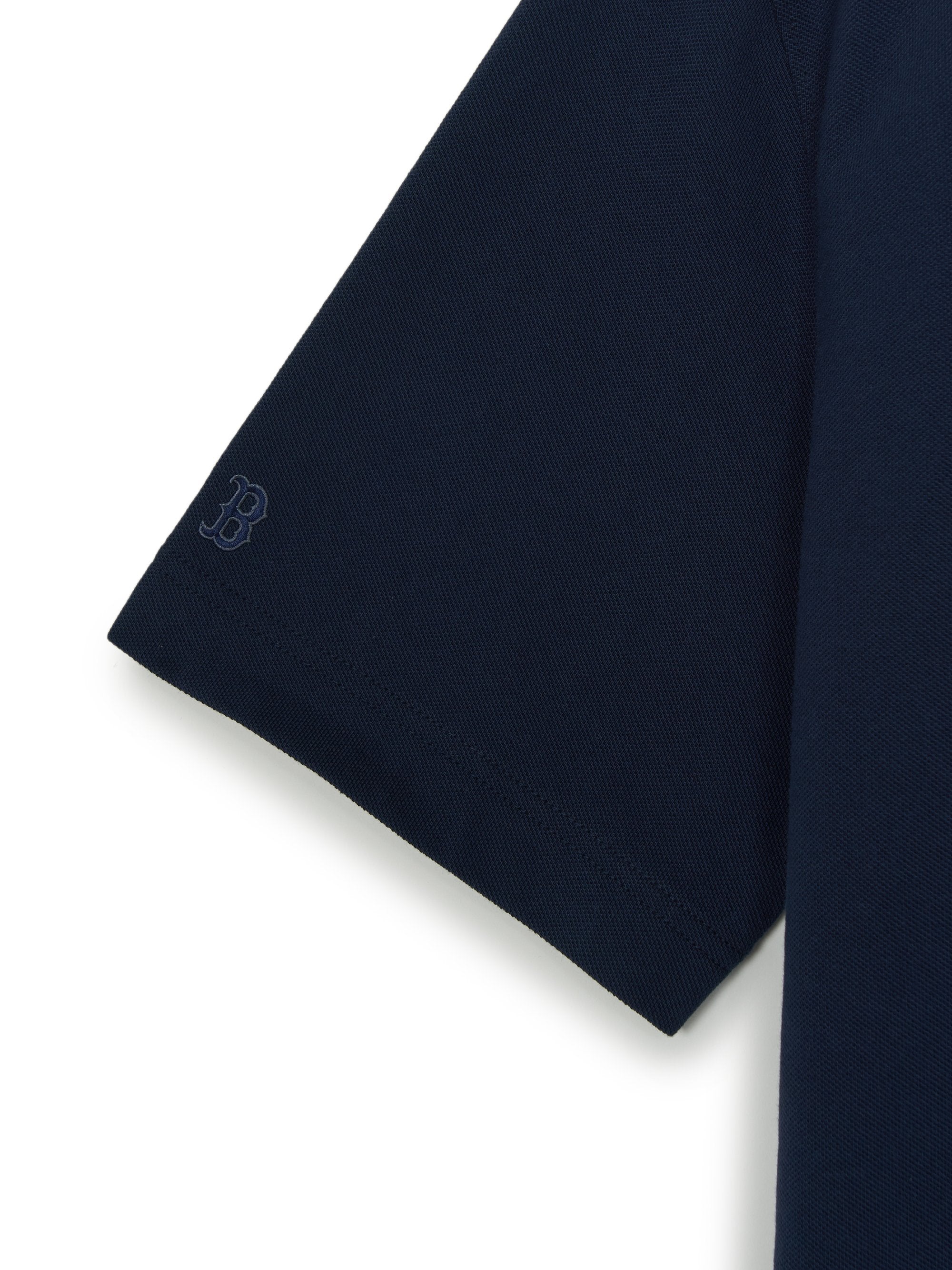 MLB Korea Varsity Small Cursive Over Fit Polo T-Shirts