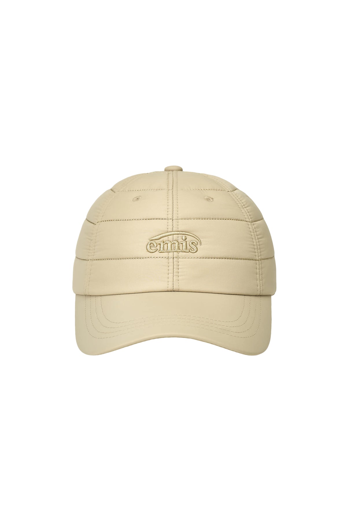 Emis Small Logo Padded Ball Cap-Beige