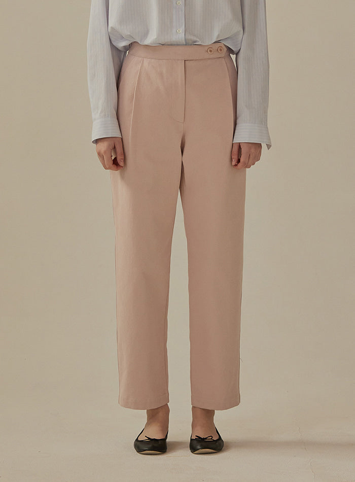 Mango Maniplease Pastel Button Pants