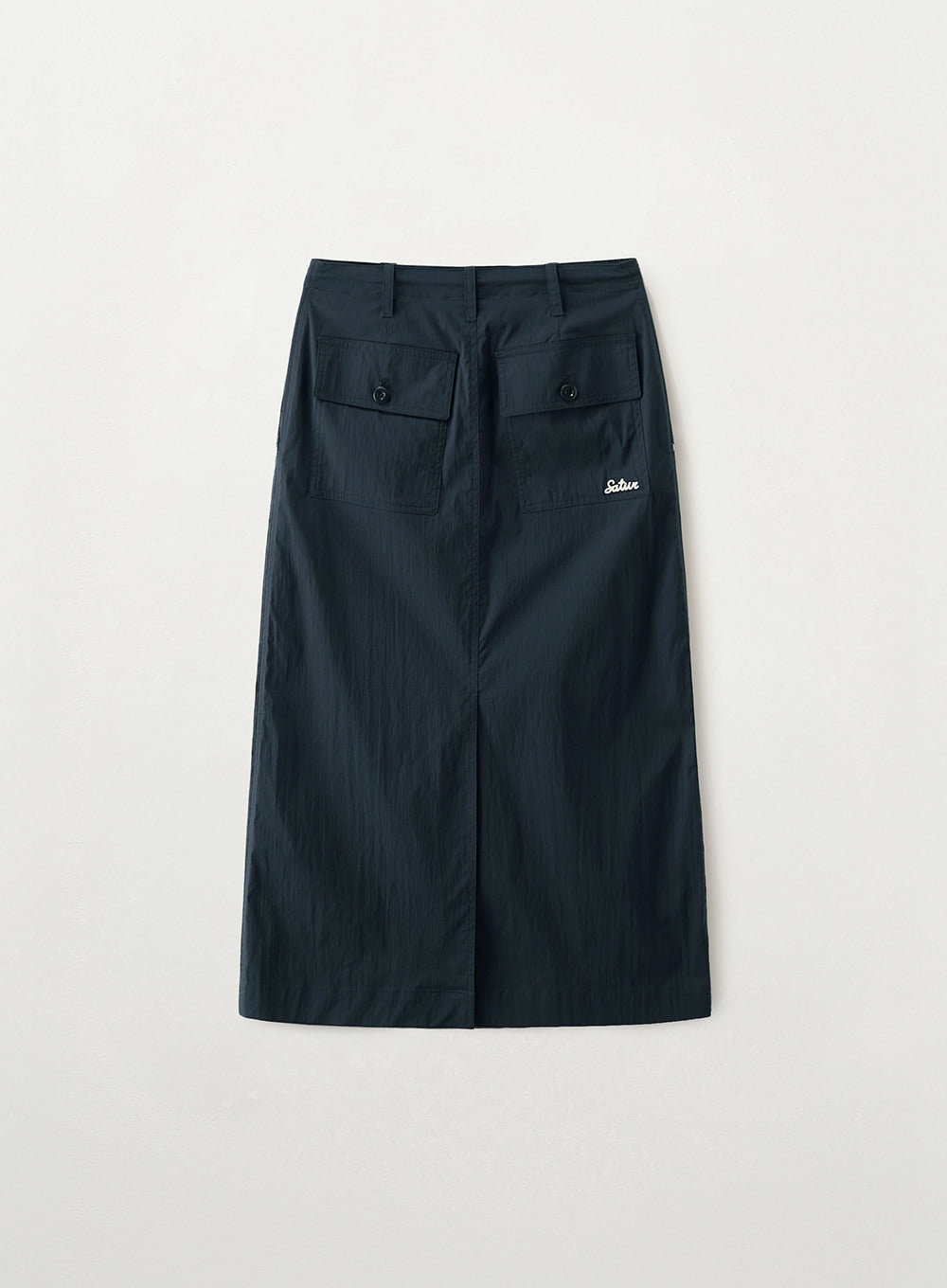 Satur (W) Parachute Long Skirt - Navy