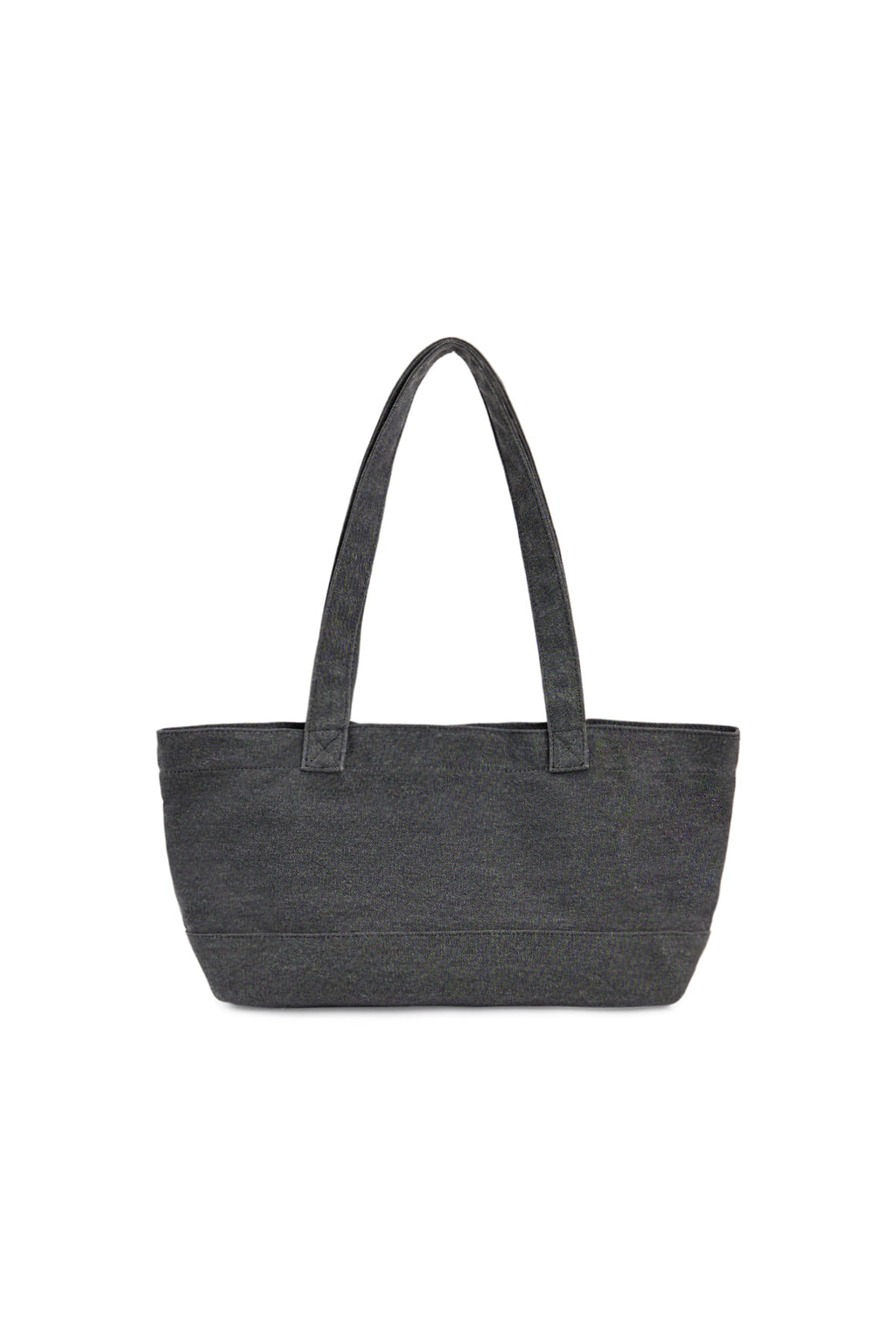Matinkim Matin Logo Canvas Wide Shoulder Bag IN Charcoal