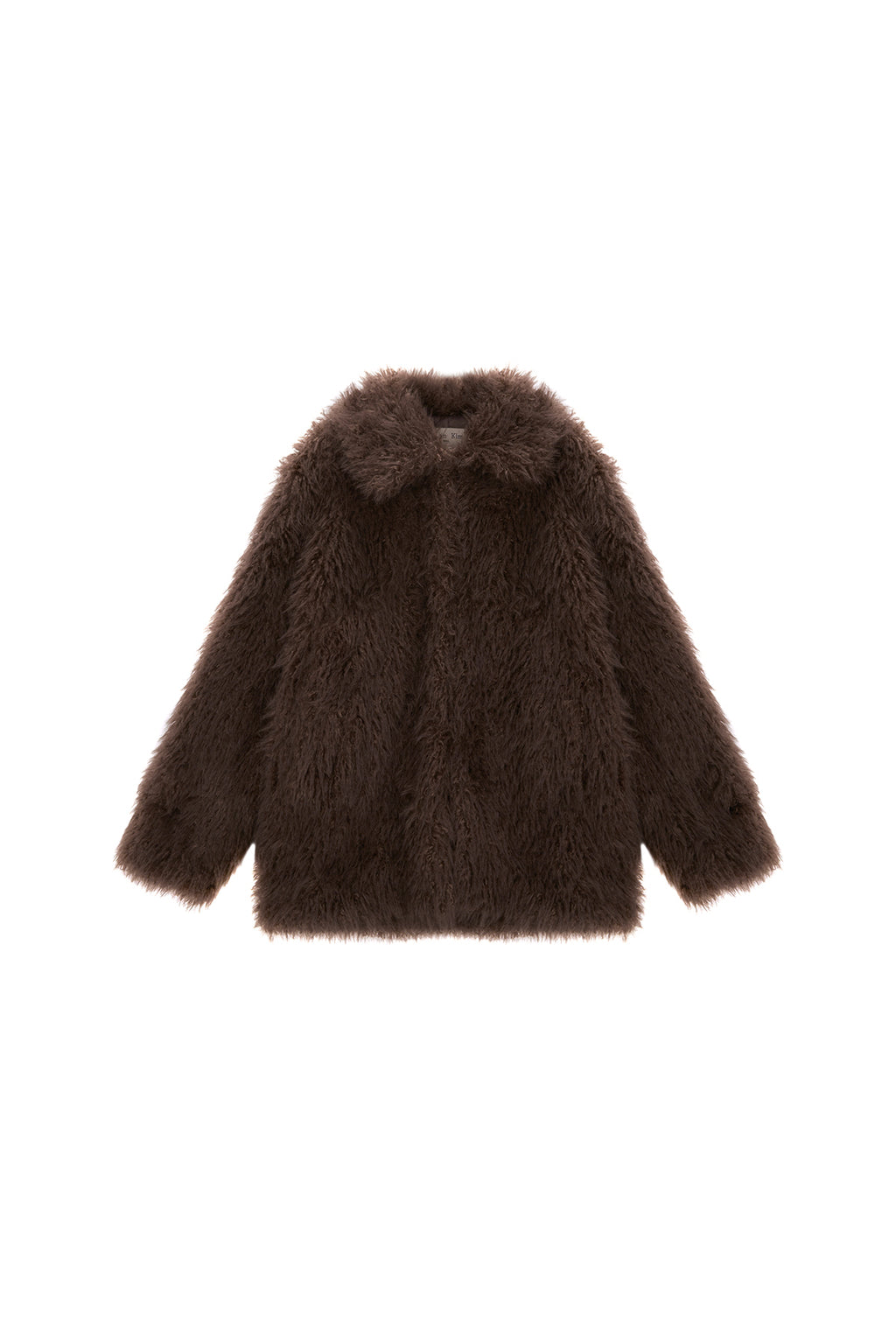 Matinkim Oversize Hairy Fur Coat IN Brown