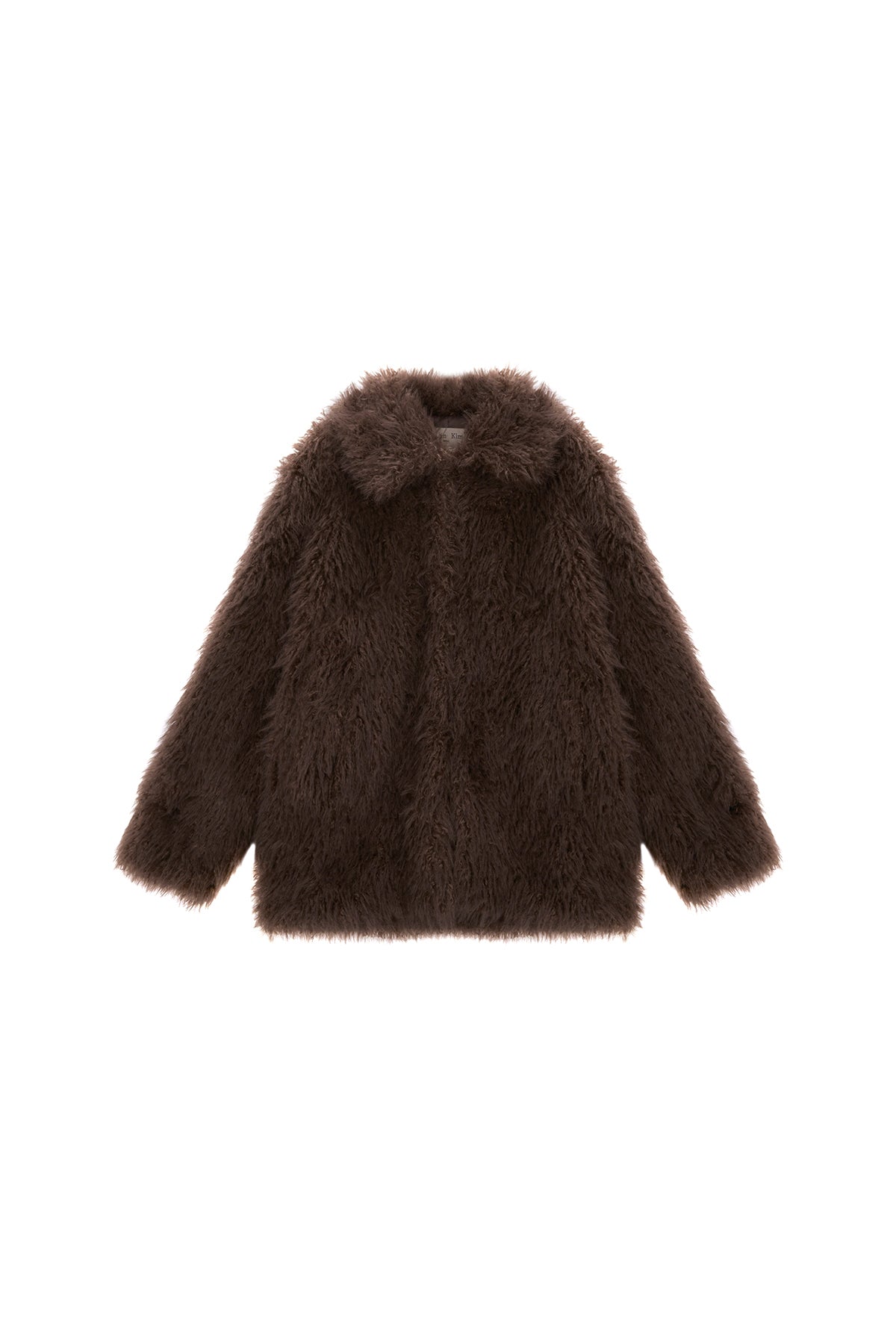 Matinkim Oversize Hairy Fur Coat IN Brown