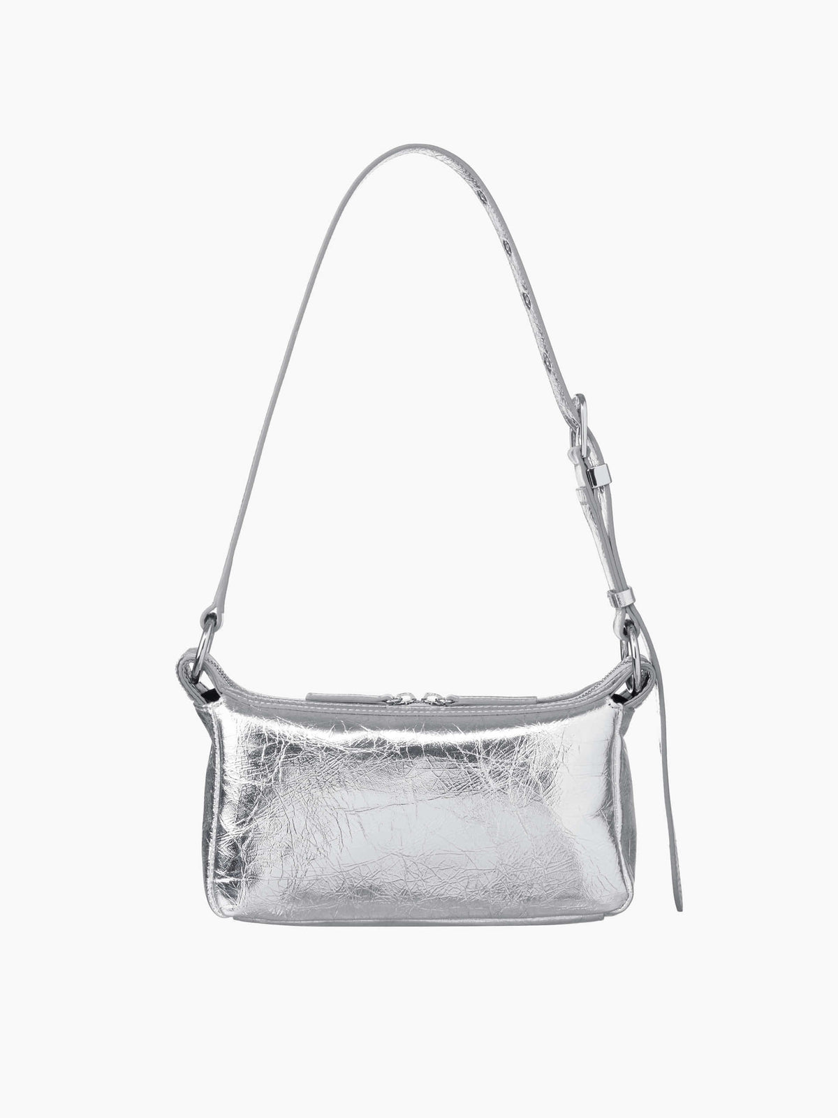 Margesherwood Outpocket Hobo Mini silver crinkle
